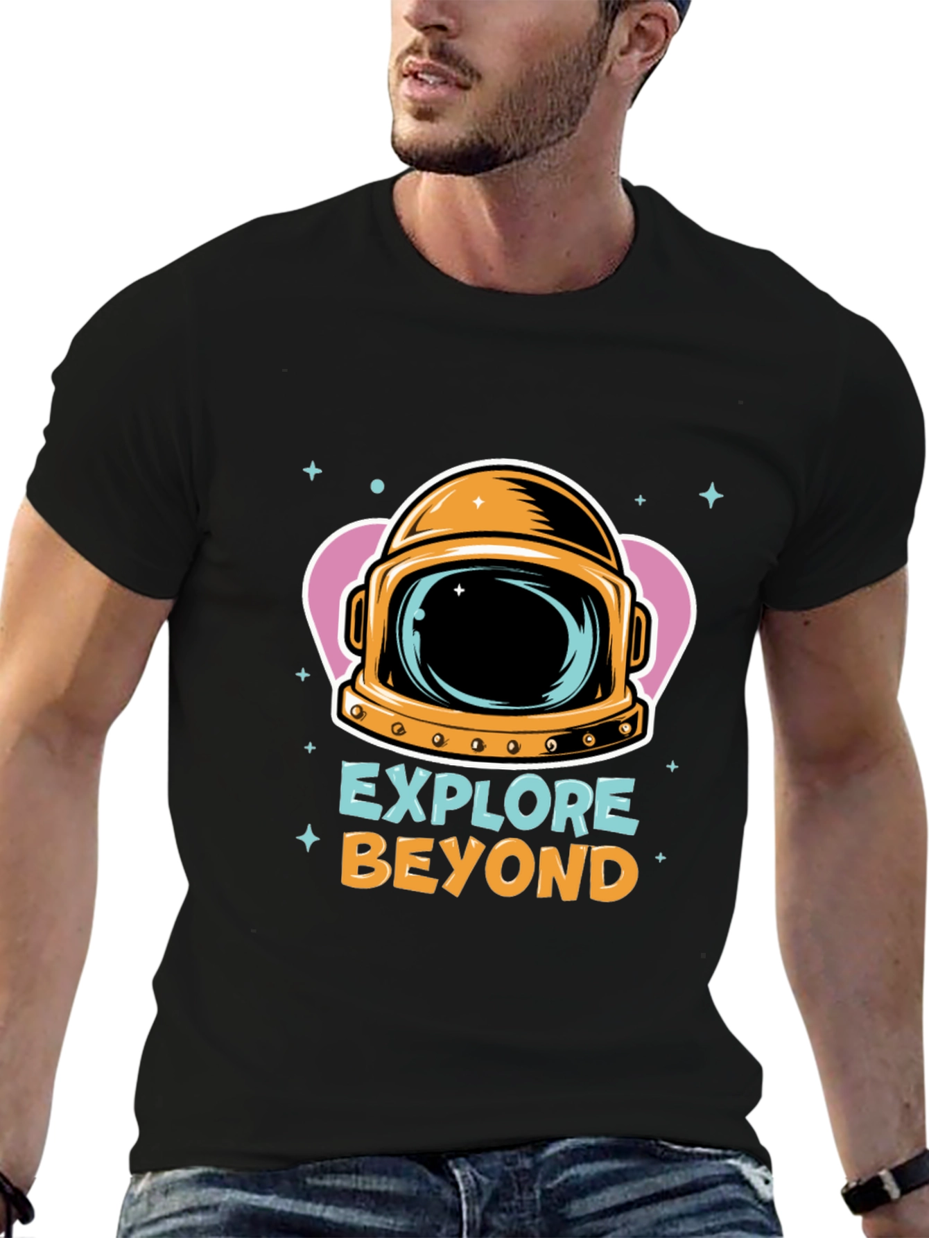 Explore Beyond Black Graphic T-Shirt