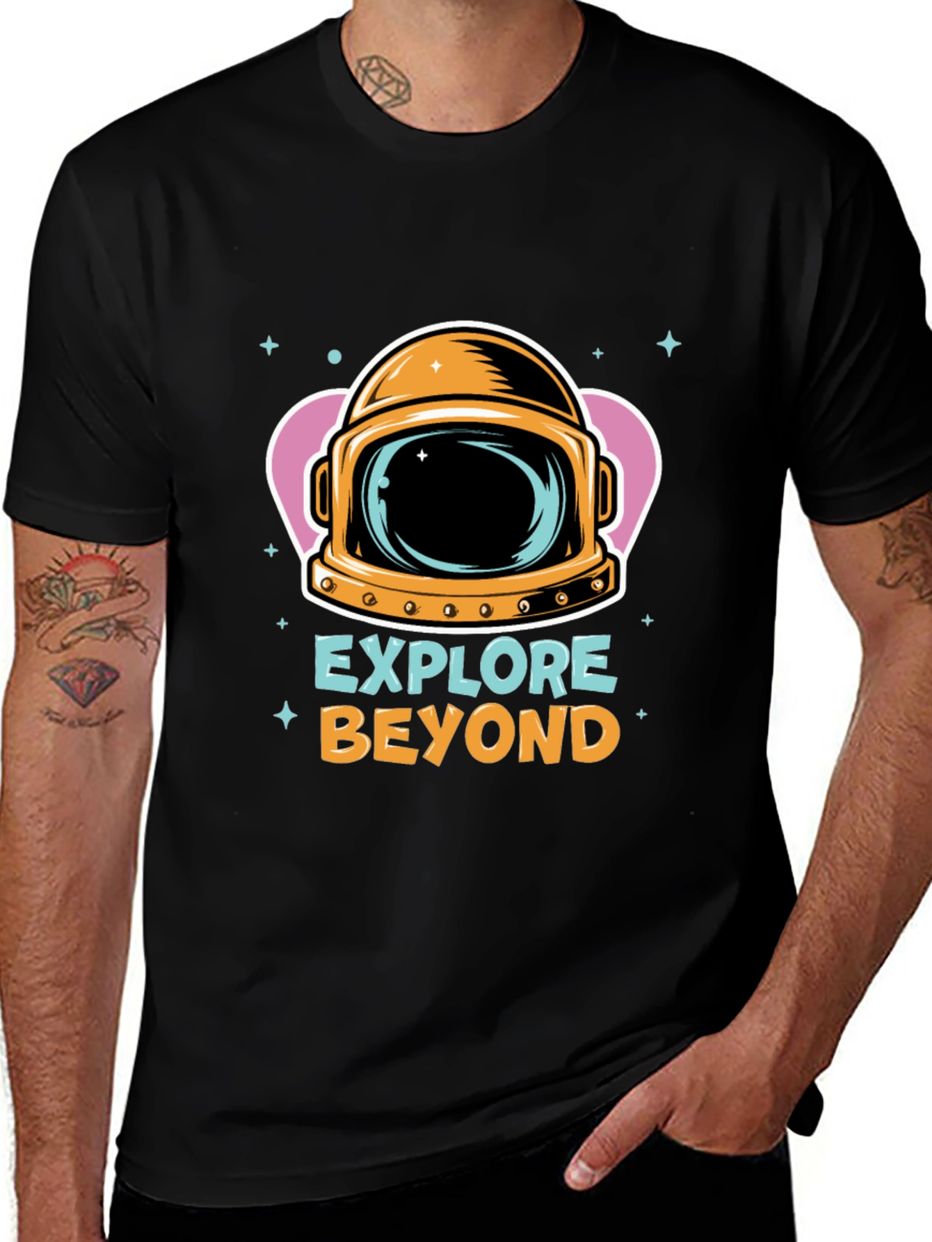 Explore Beyond Black Graphic T-Shirt