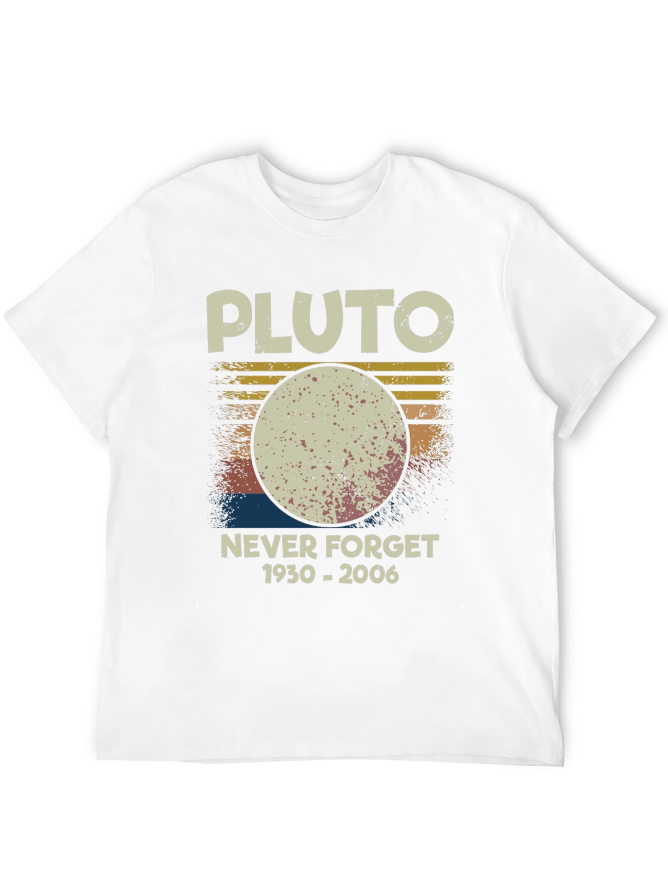 Pluto Never Forget T-Shirt Retro Style