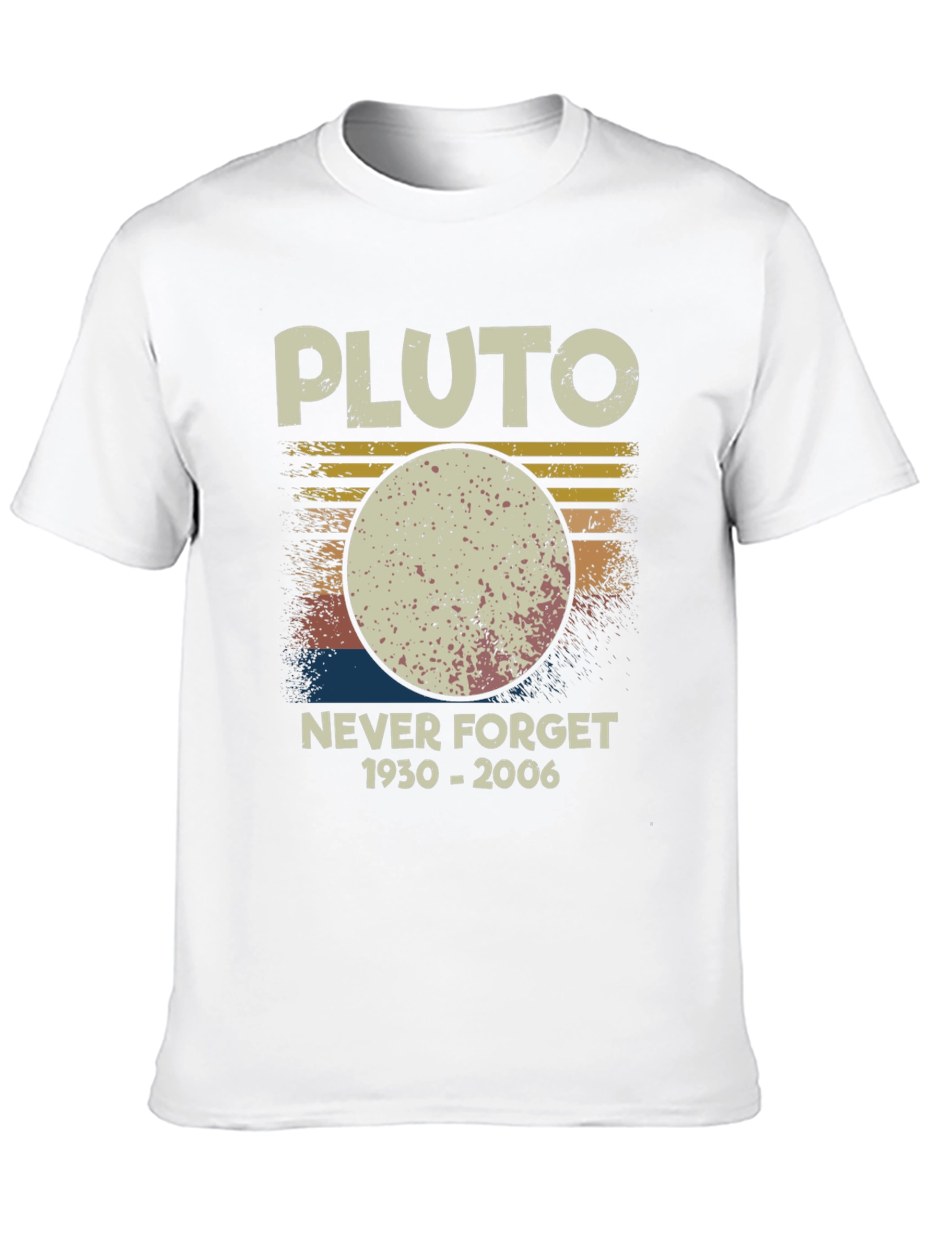 Pluto Never Forget T-Shirt Retro Style