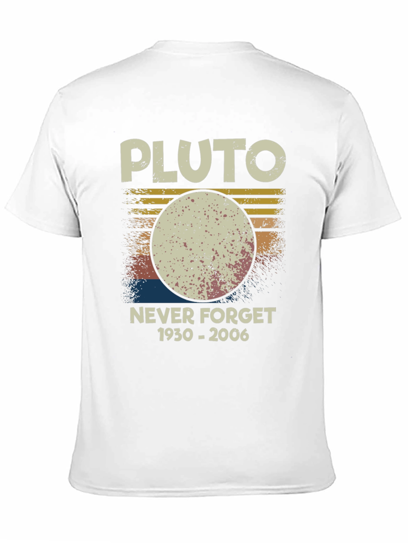 Pluto Never Forget T-Shirt Retro Style