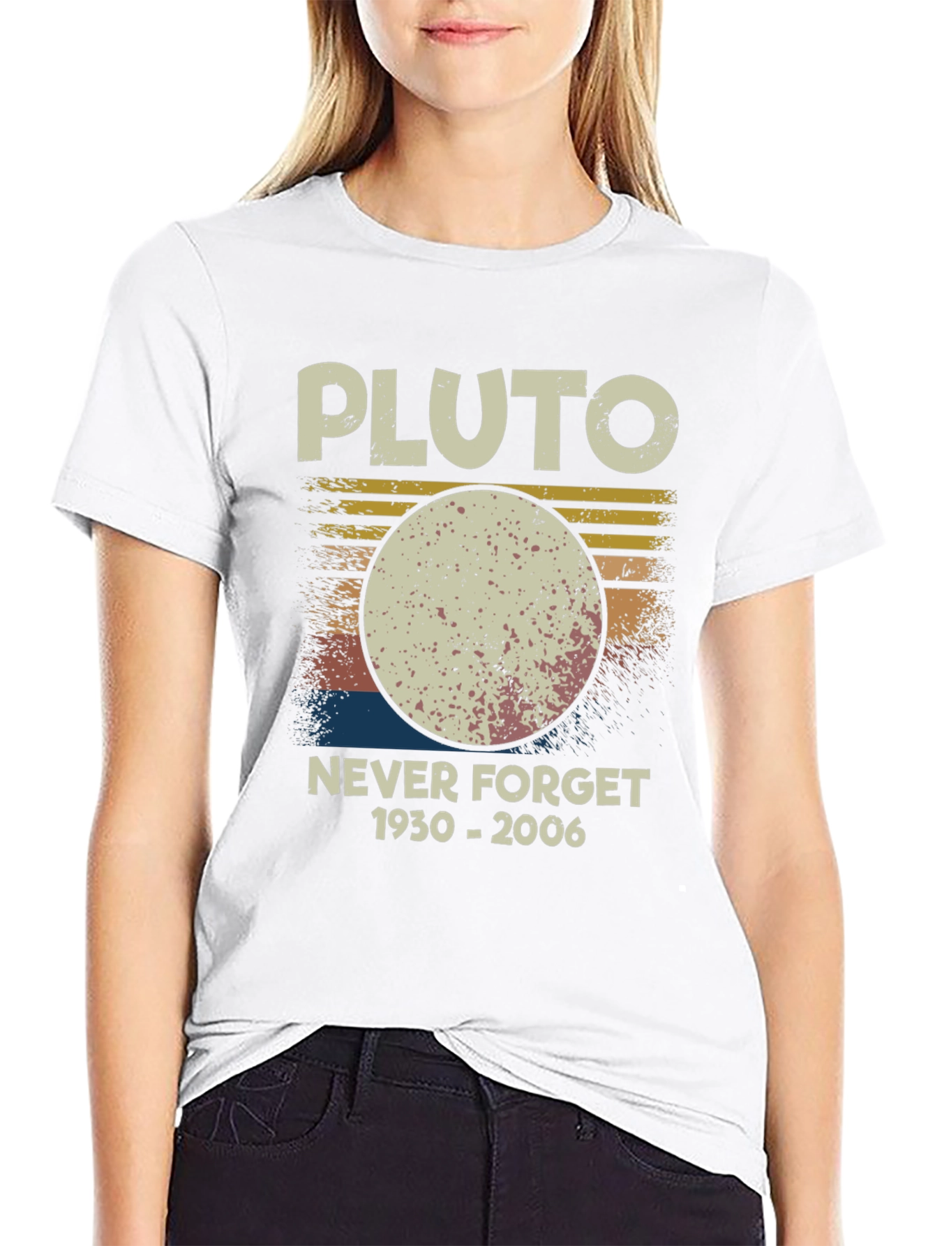 Pluto Never Forget T-Shirt Retro Style