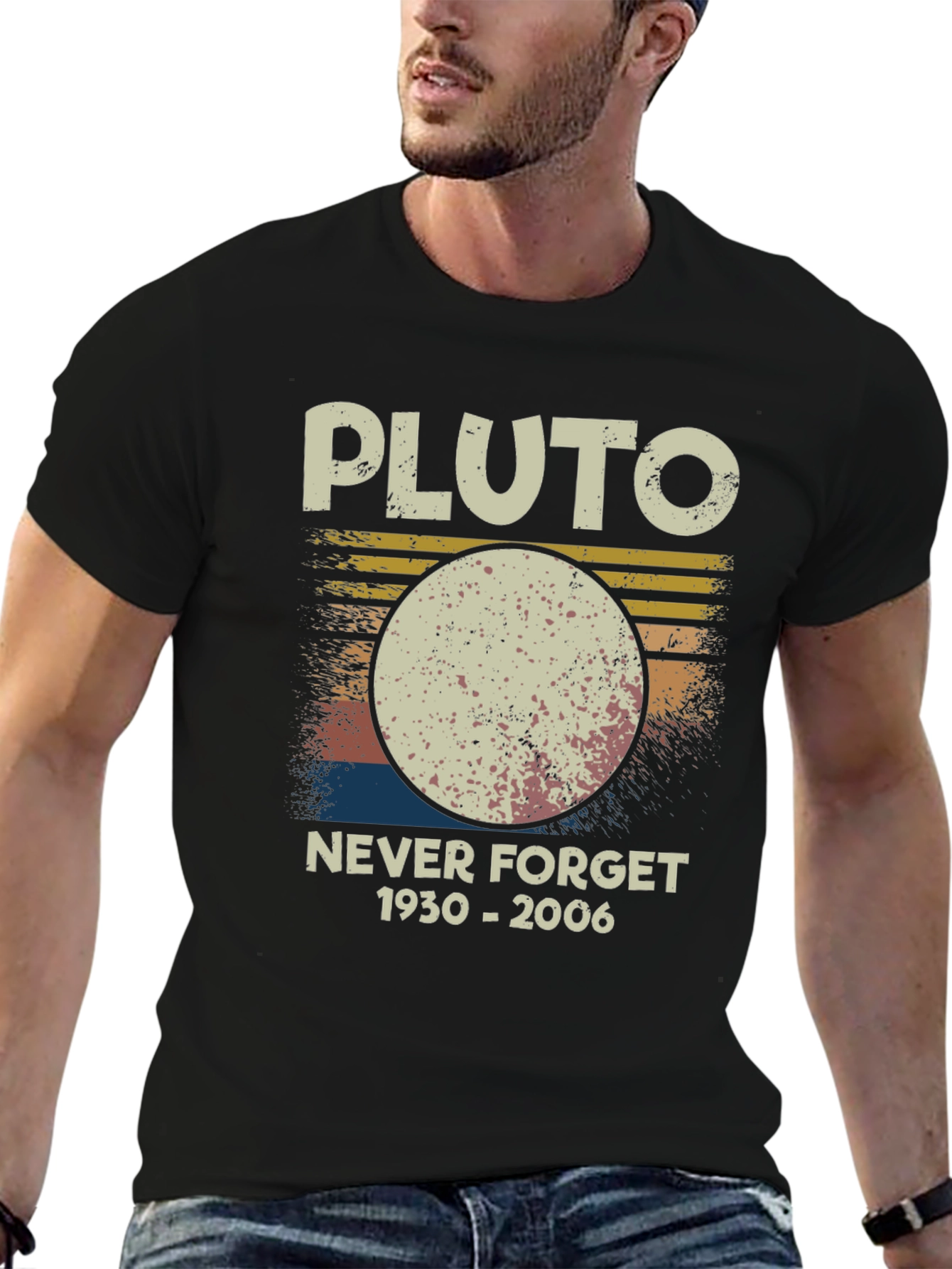 Pluto Never Forget T-Shirt Retro Style