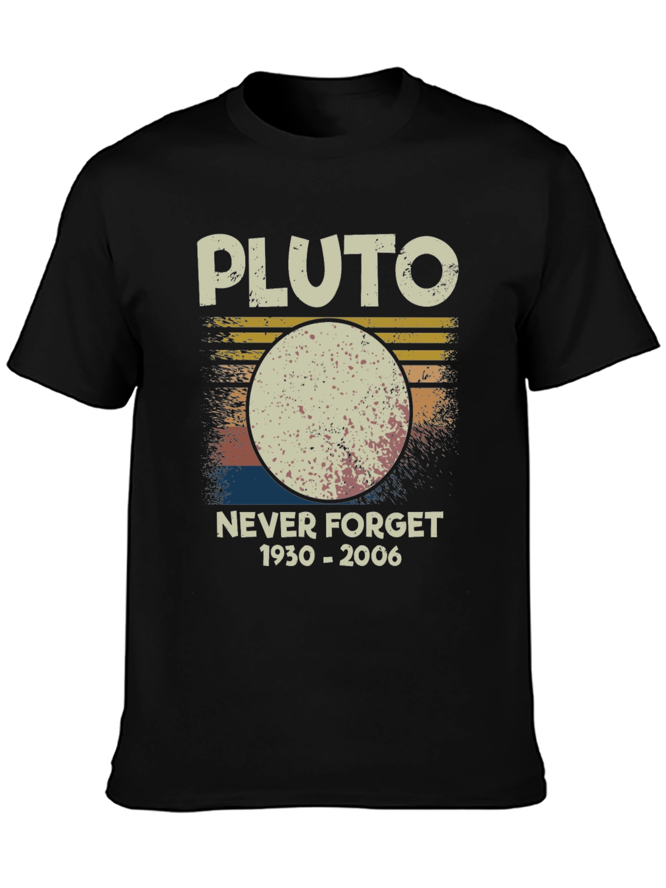 Pluto Never Forget T-Shirt Retro Style