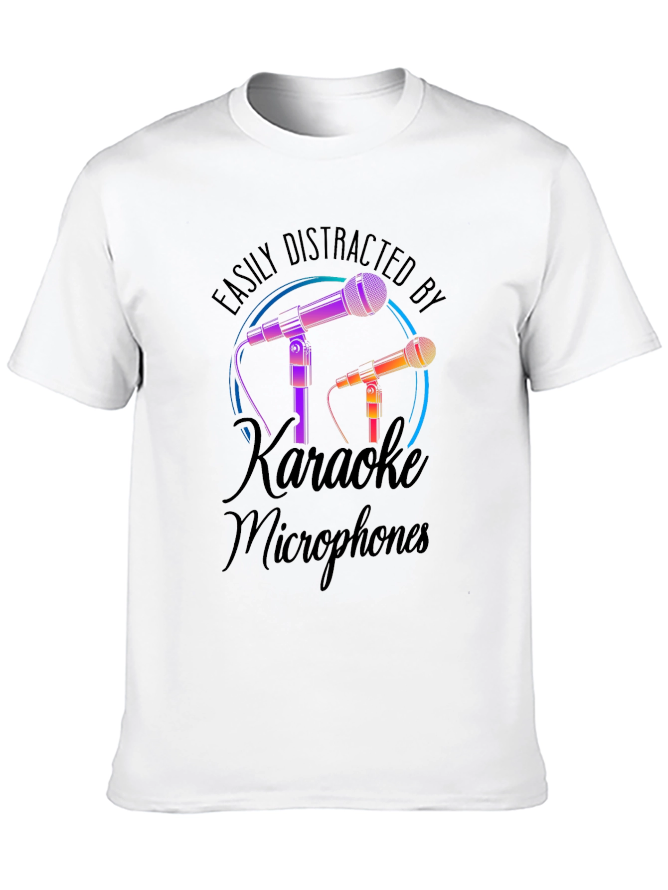 Easily Distracted by Karaoke Microphones T-Shirt