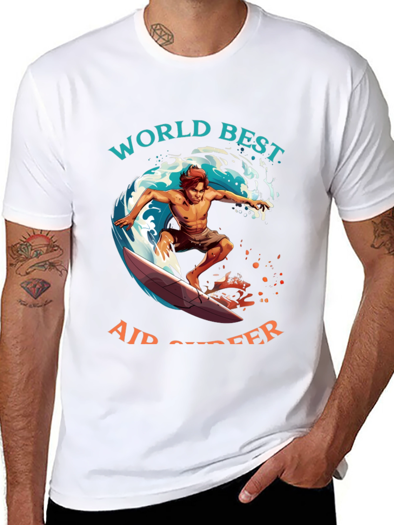 World Best Air Surfer Graphic Tee