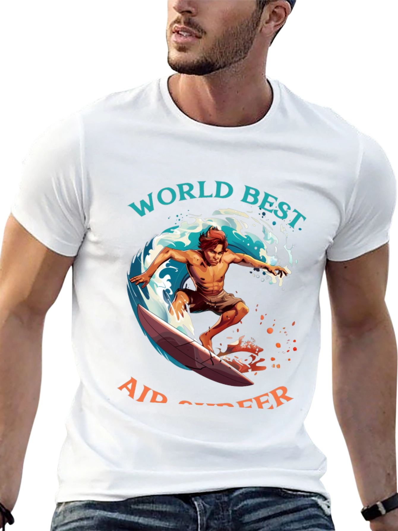 World Best Air Surfer Graphic Tee