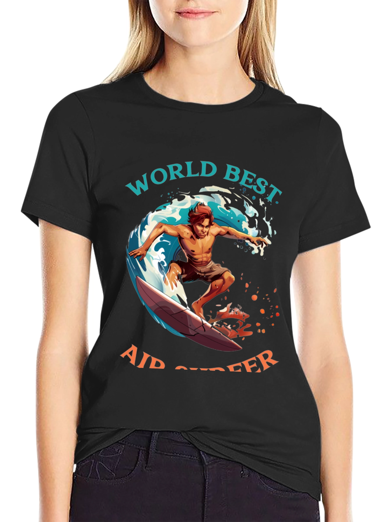 World Best Air Surfer Graphic Tee