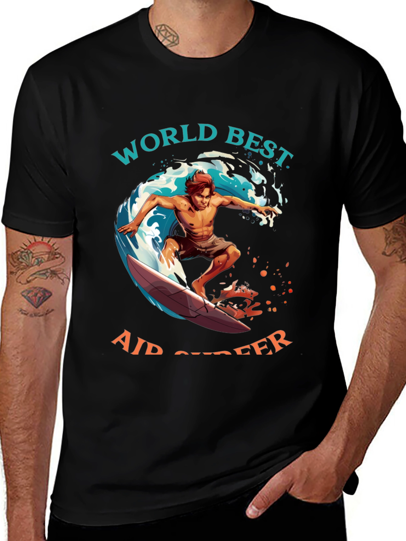 World Best Air Surfer Graphic Tee