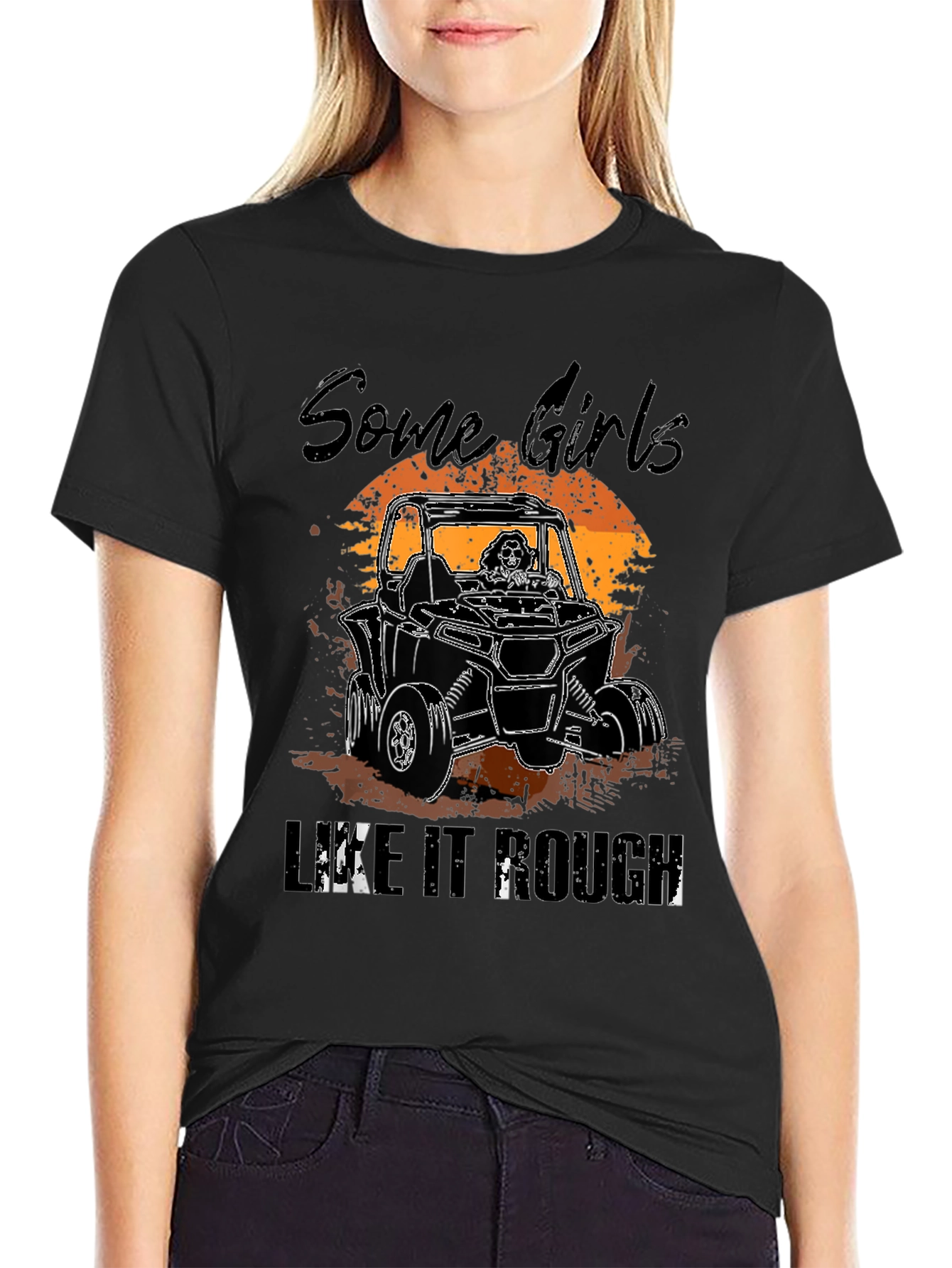 Some Girls Like It Rough Black T-Shirt