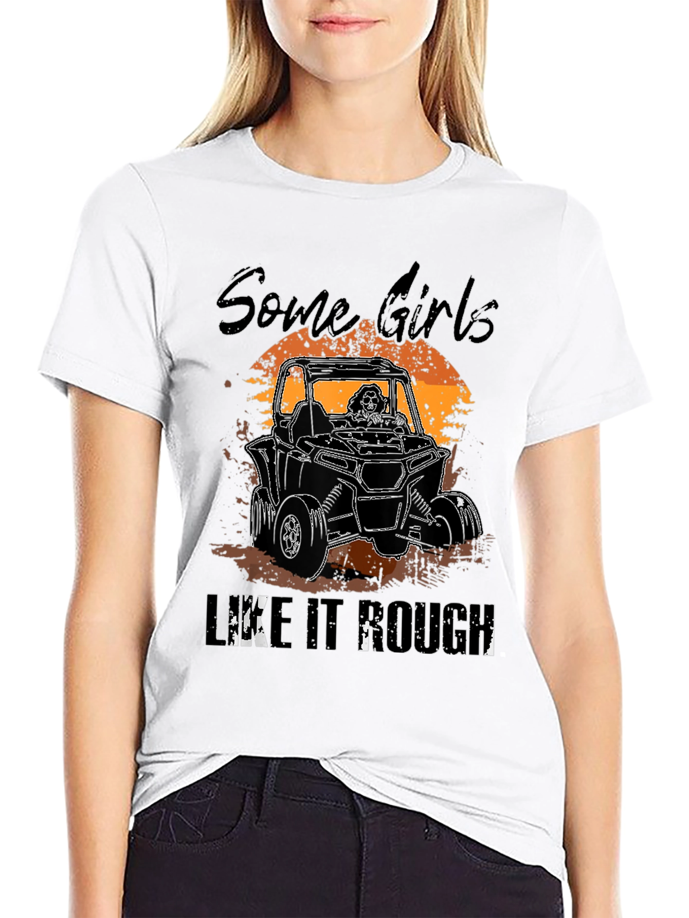 Some Girls Like It Rough Black T-Shirt