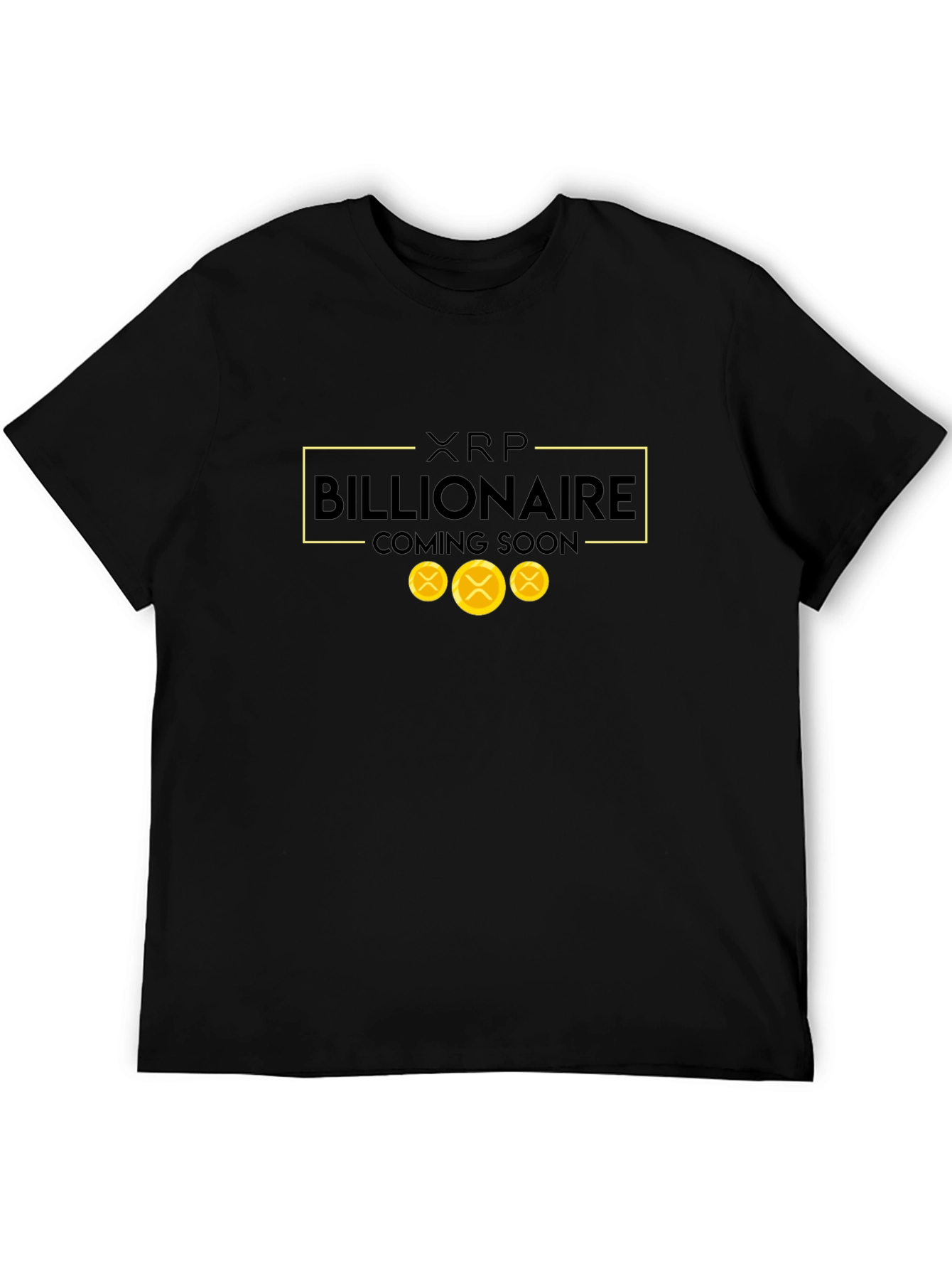 XRP Billionaire Coming Soon Black T-Shirt