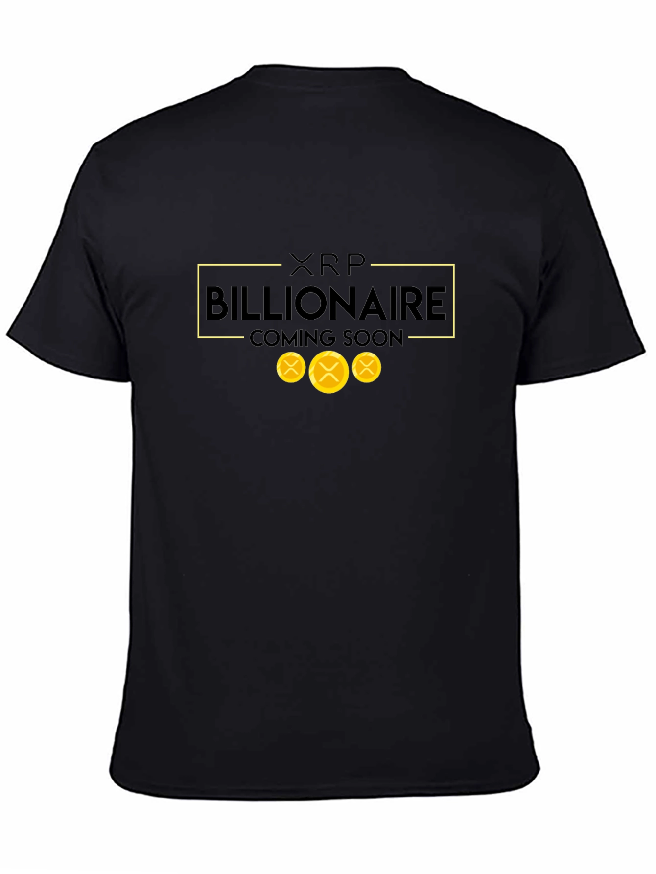 XRP Billionaire Coming Soon Black T-Shirt