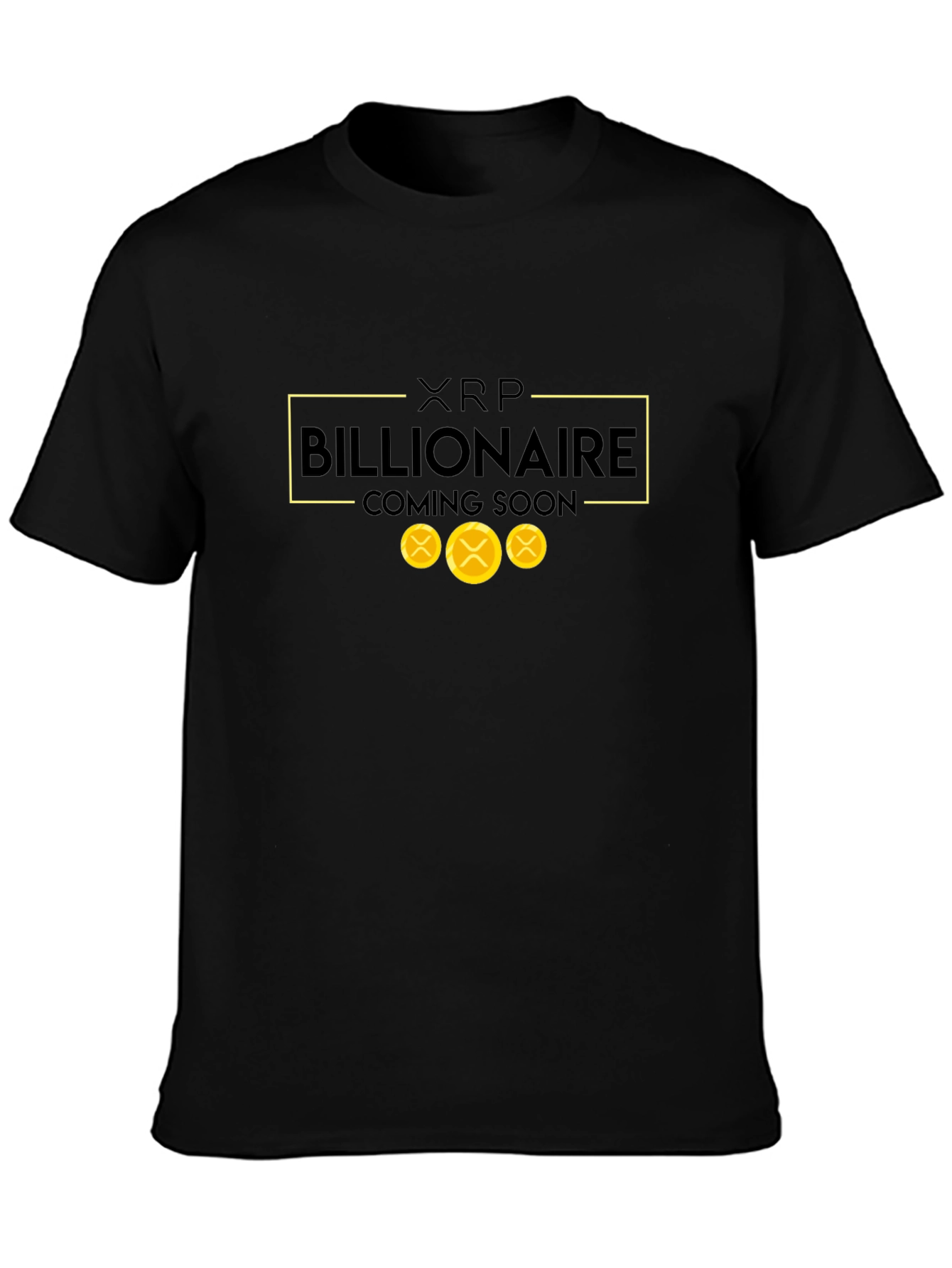 XRP Billionaire Coming Soon Black T-Shirt