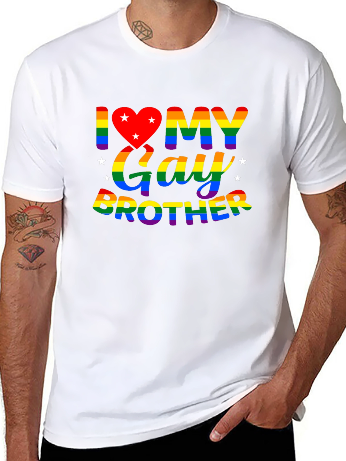I Heart My Gay Brother Pride T-Shirt