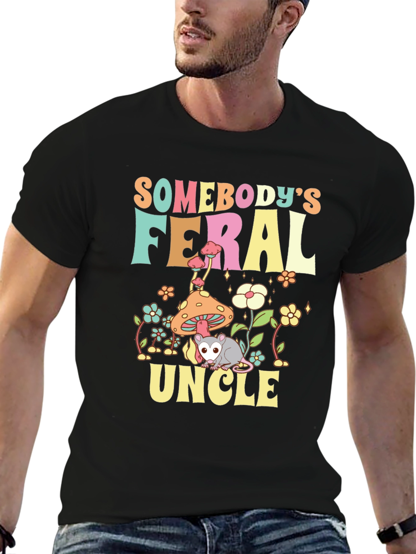 Feral Uncle Graphic T-Shirt