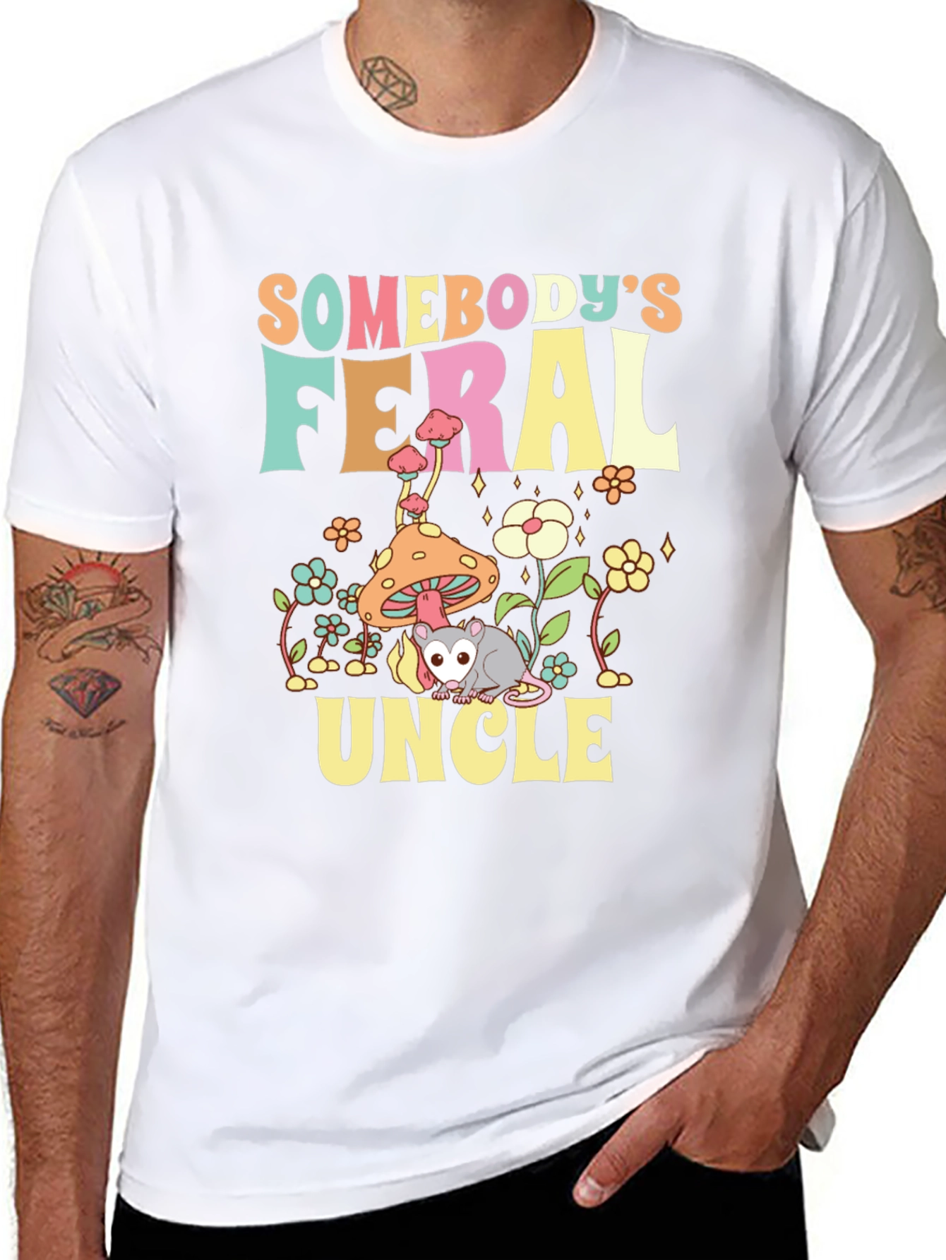 Feral Uncle Graphic T-Shirt