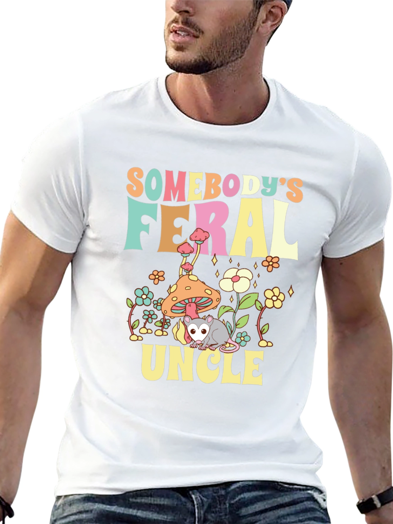 Feral Uncle Graphic T-Shirt