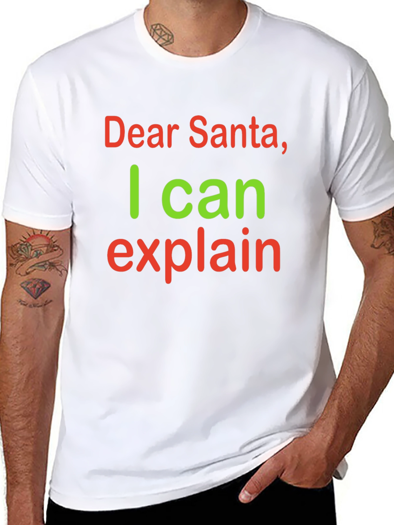 Dear Santa I Can Explain Funny Christmas T-Shirt