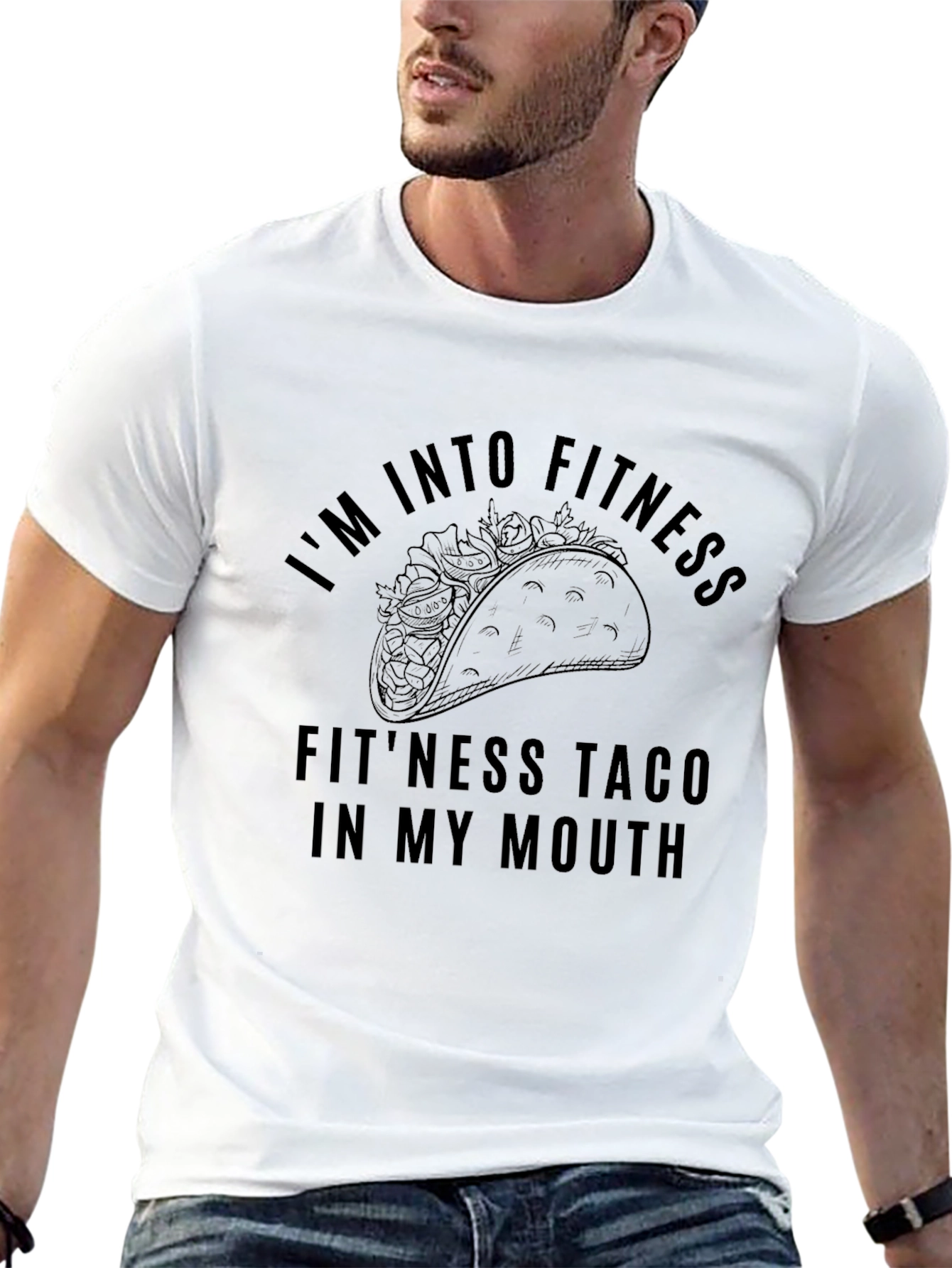 Fitness Taco T-Shirt - Im Into Fitness Tee