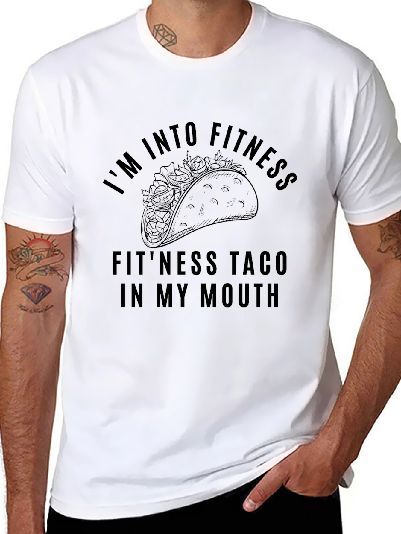 Fitness Taco T-Shirt - Im Into Fitness Tee