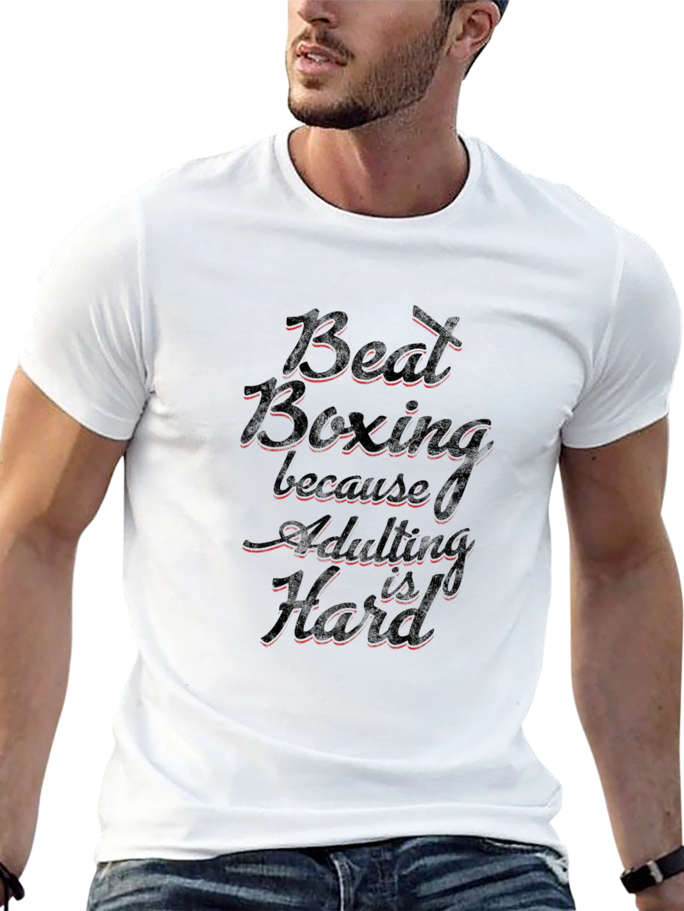 Beat Boxing Adulting Hard Graphic Tee