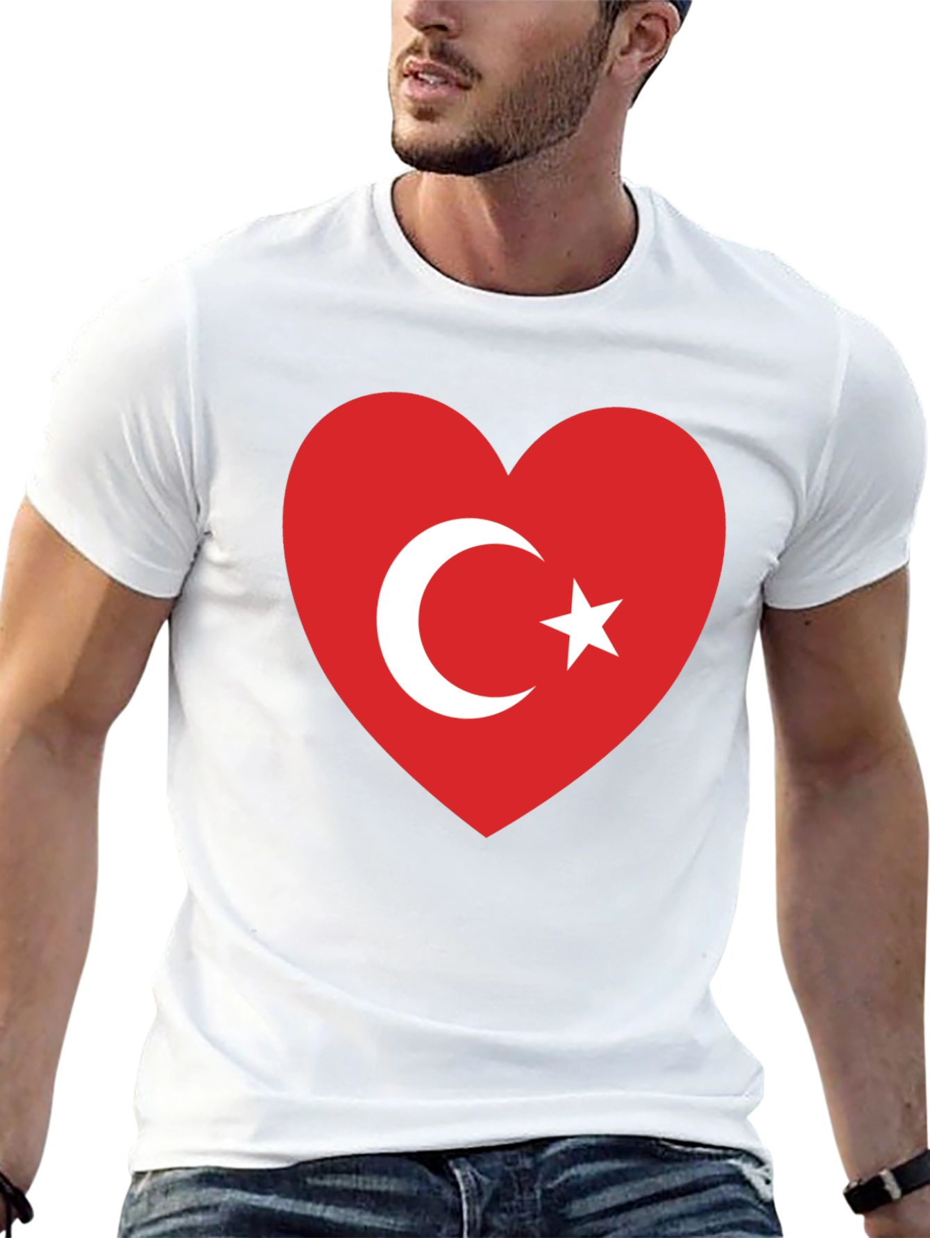 Turkey Flag Heart T-Shirt - Love Turkish Pride