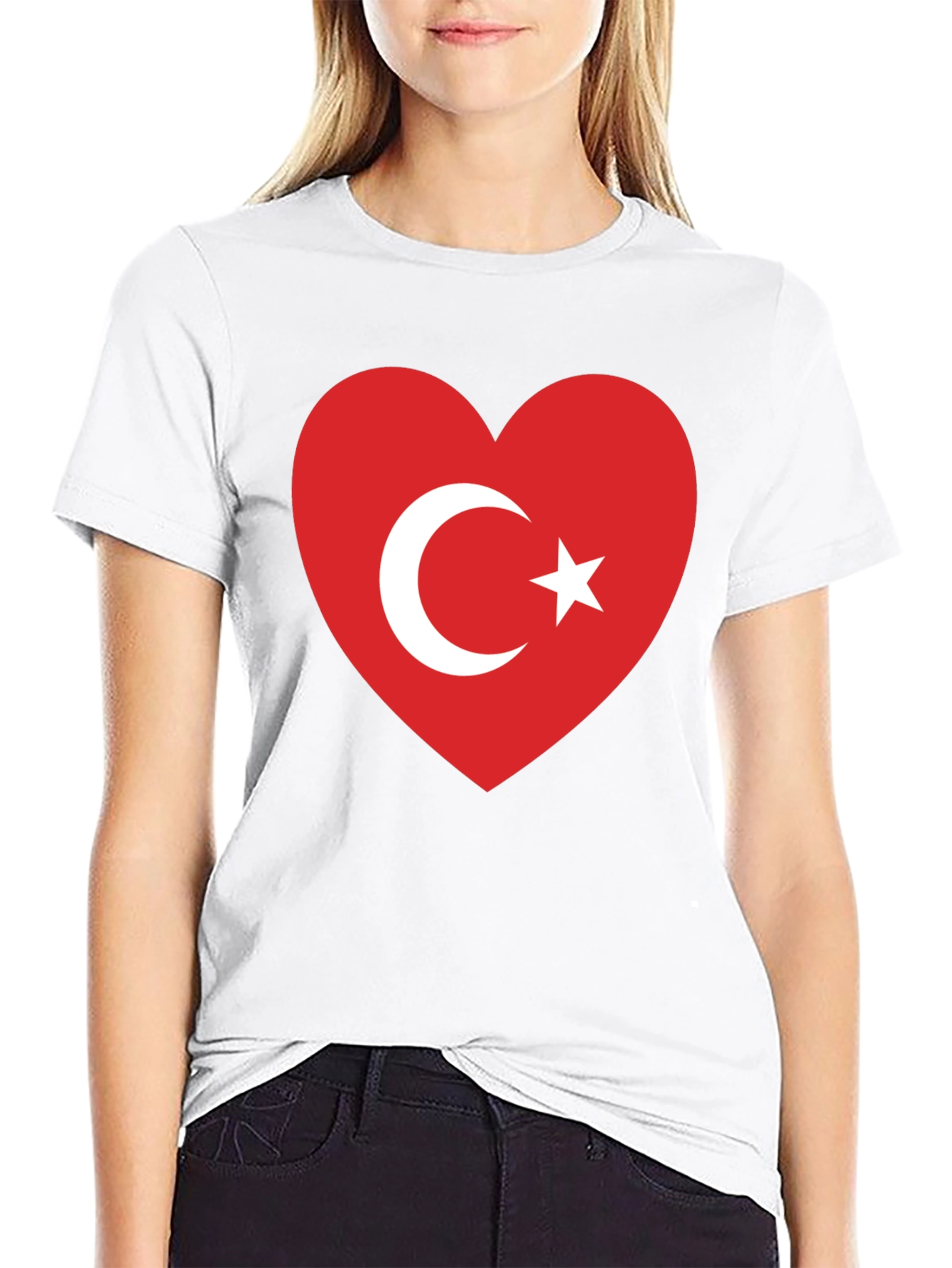 Turkey Flag Heart T-Shirt - Love Turkish Pride