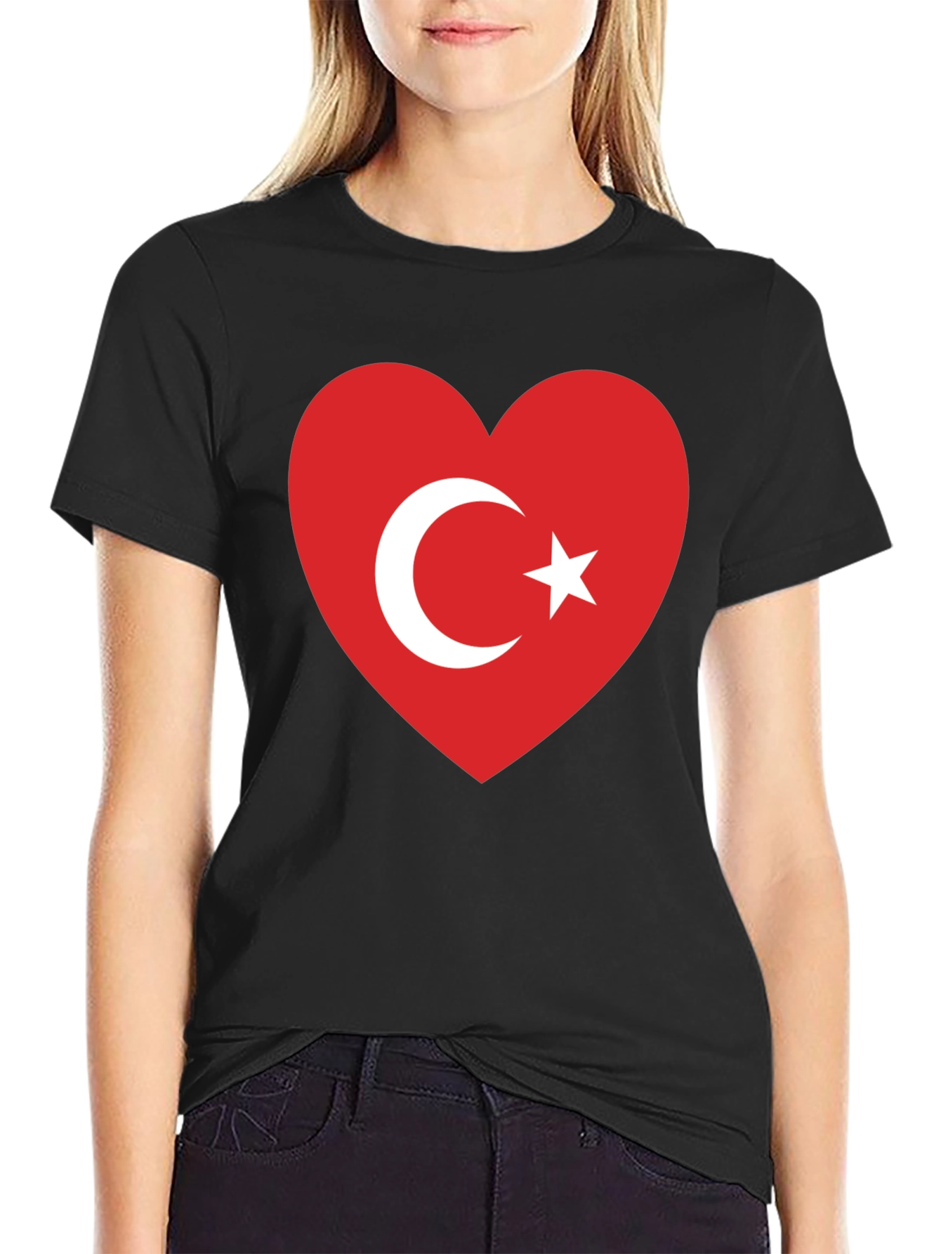 Turkey Flag Heart T-Shirt - Love Turkish Pride