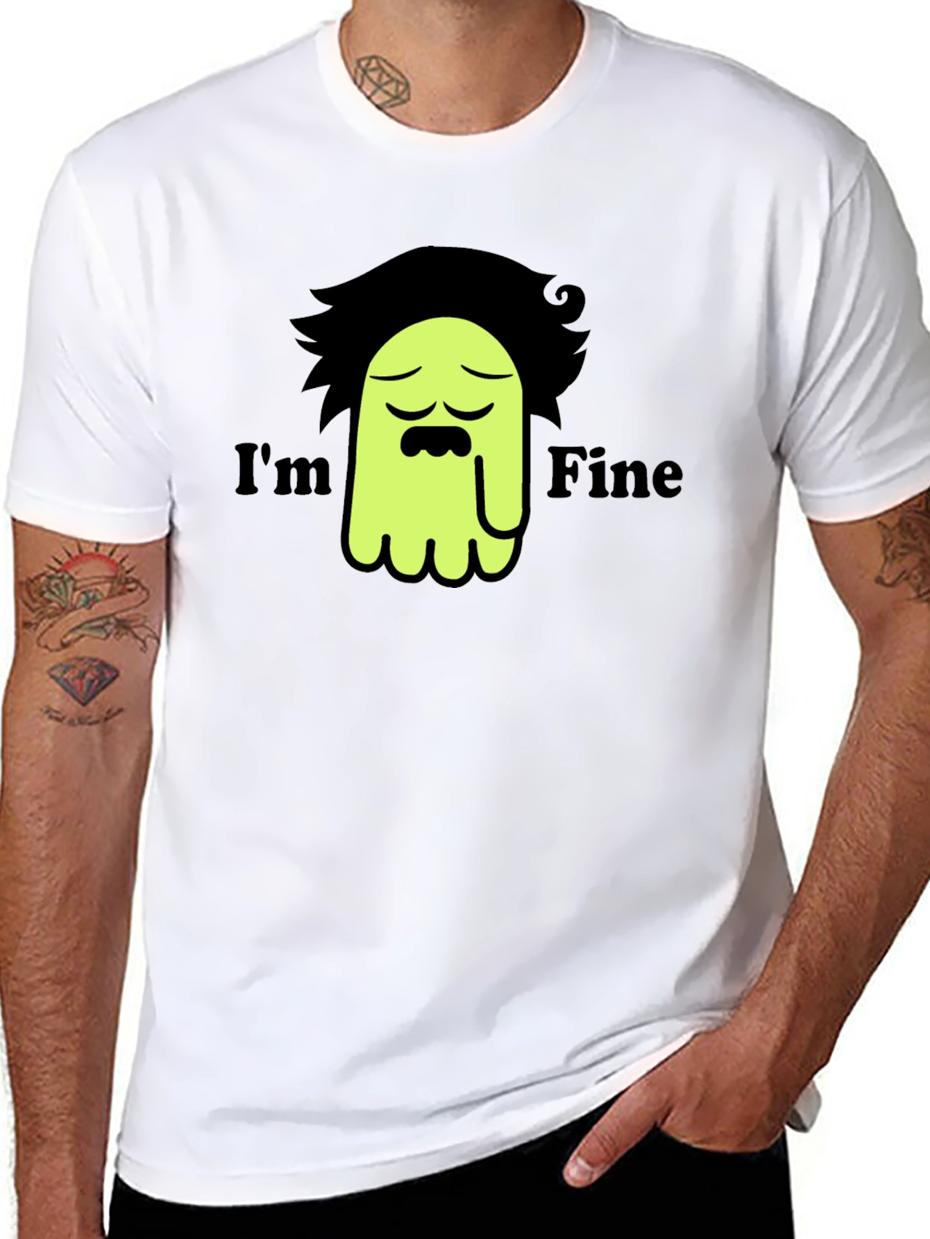 Im Fine Graphic T-Shirt - Black