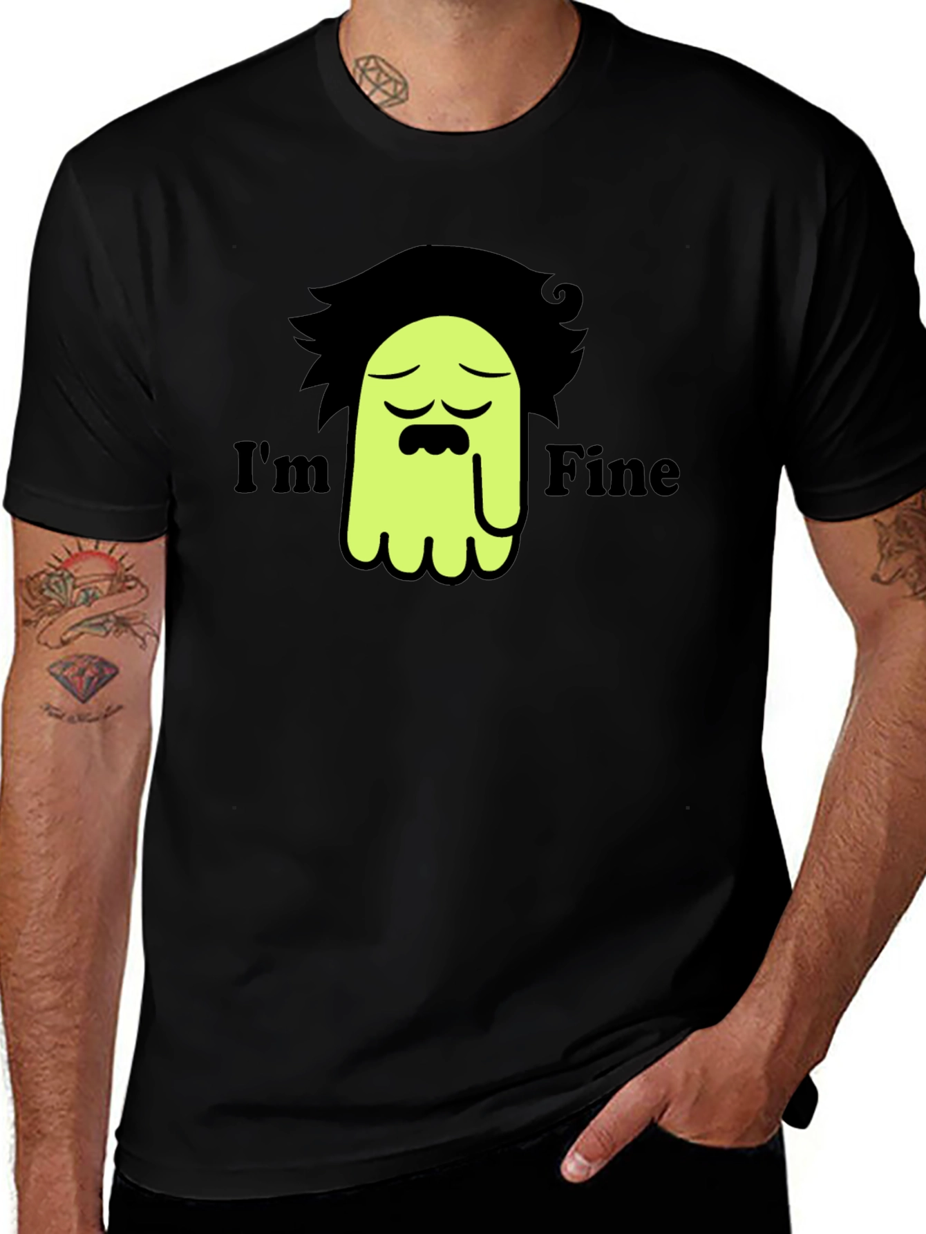 Im Fine Graphic T-Shirt - Black