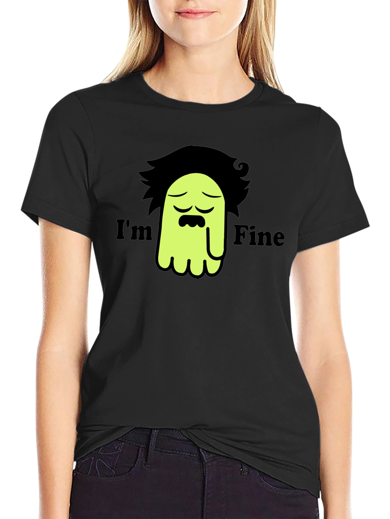 Im Fine Graphic T-Shirt - Black