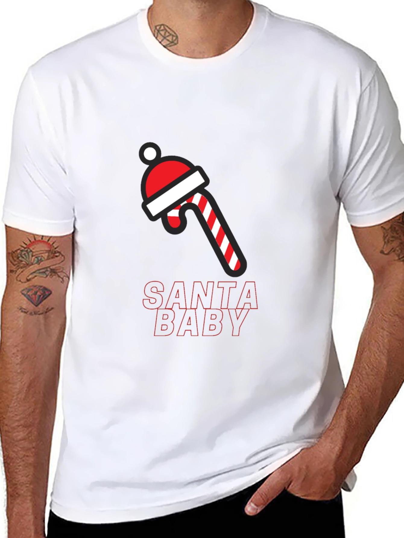 Santa Baby Holiday Graphic T-Shirt