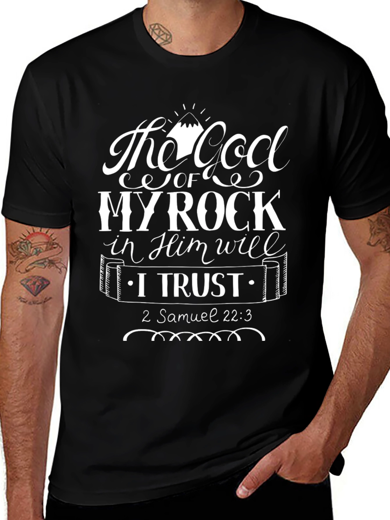 Faith-Based T-Shirt - God of My Rock