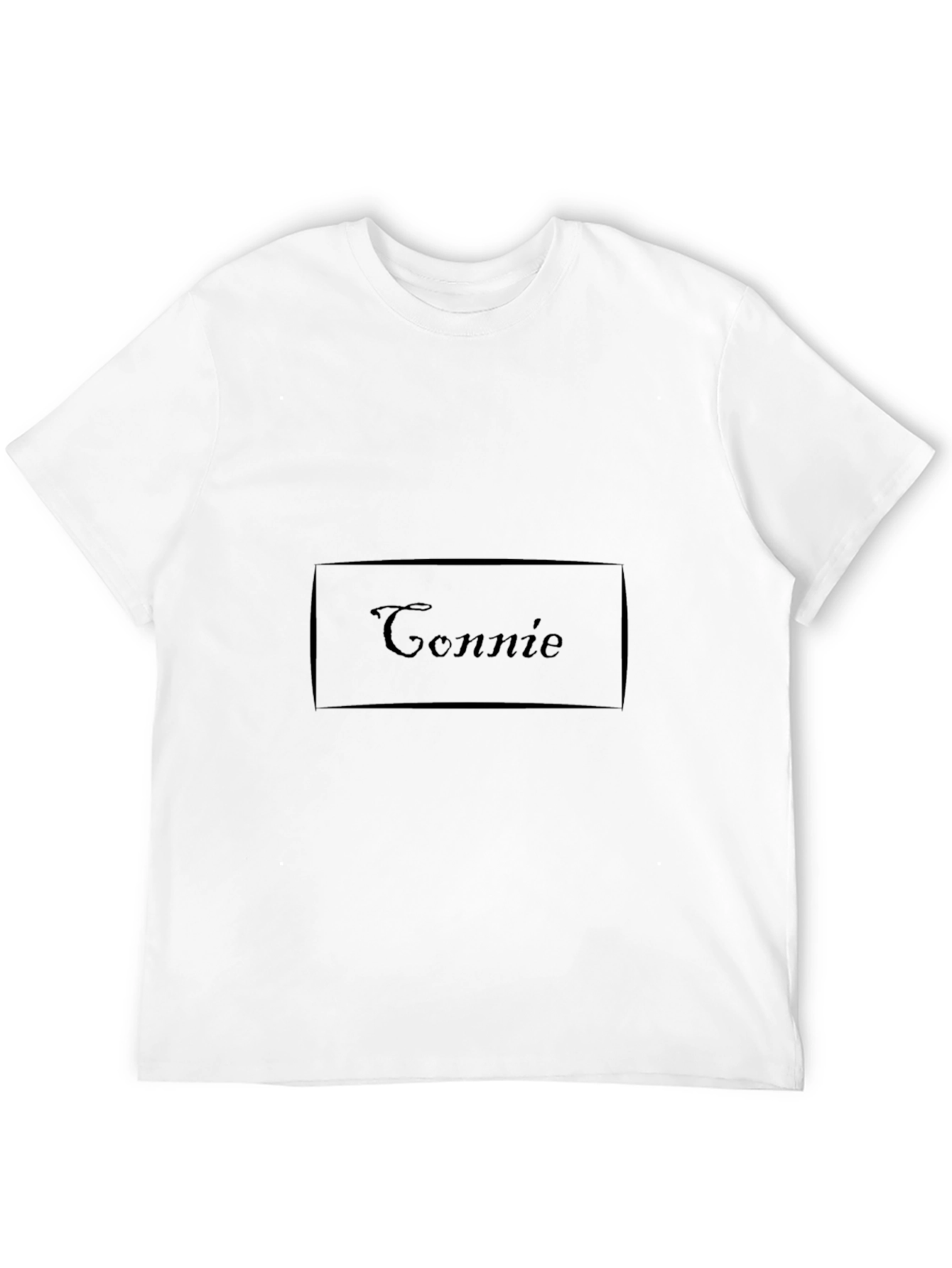 Connie Custom Name Black T-Shirt