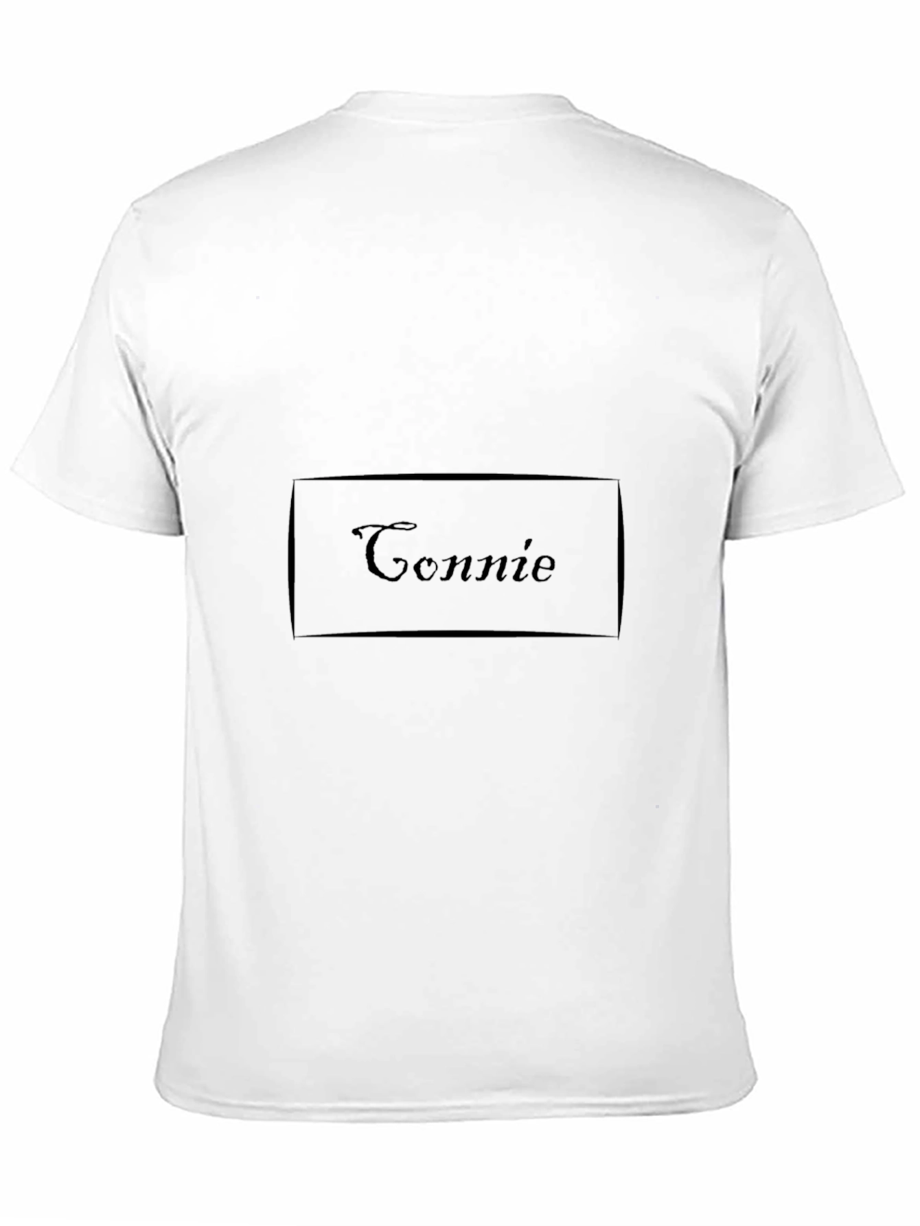 Connie Custom Name Black T-Shirt