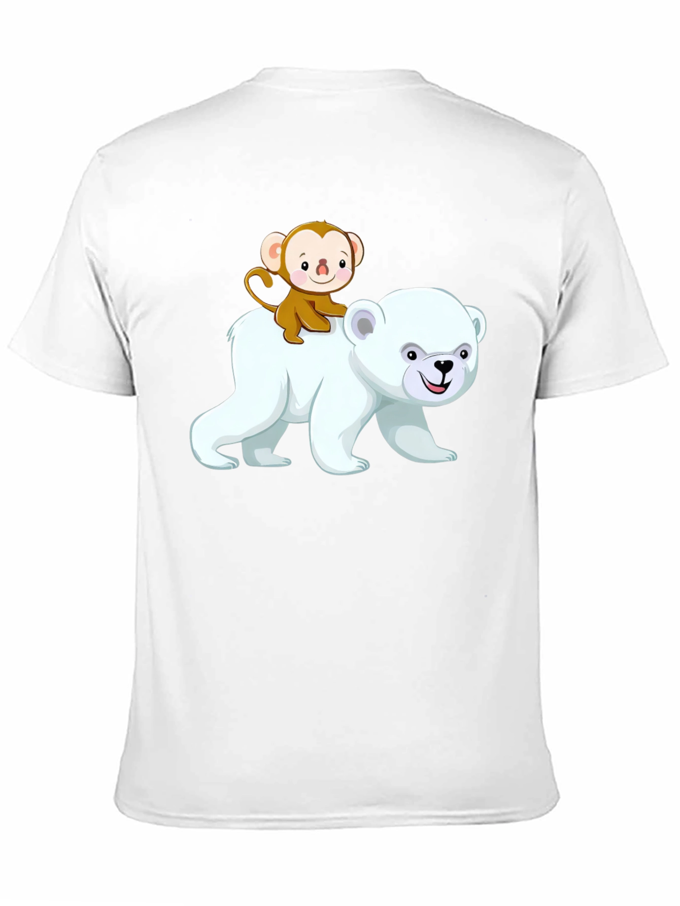 Monkey Riding a Bear Graphic T-Shirt