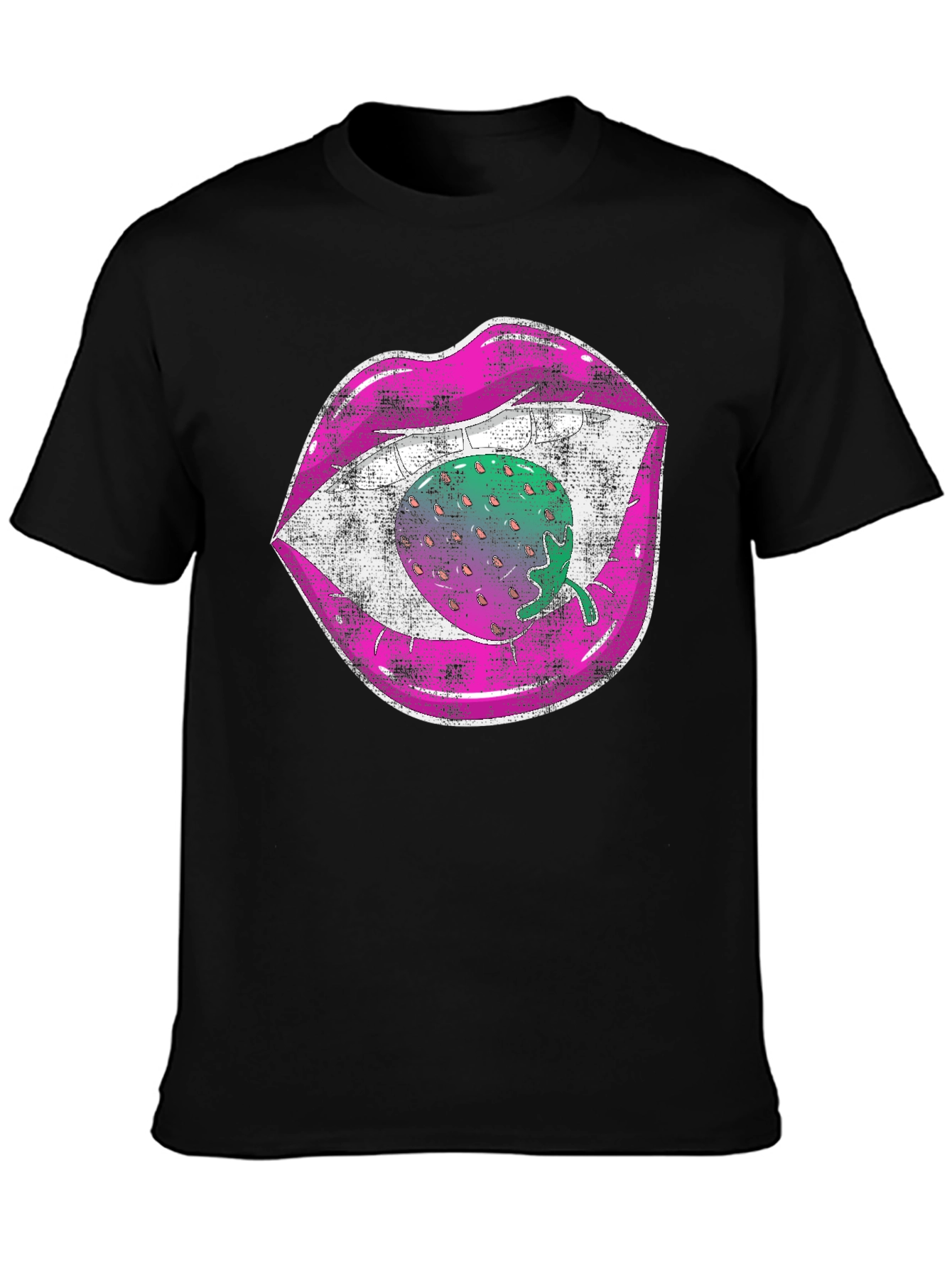 Strawberry Lips Graphic T-Shirt