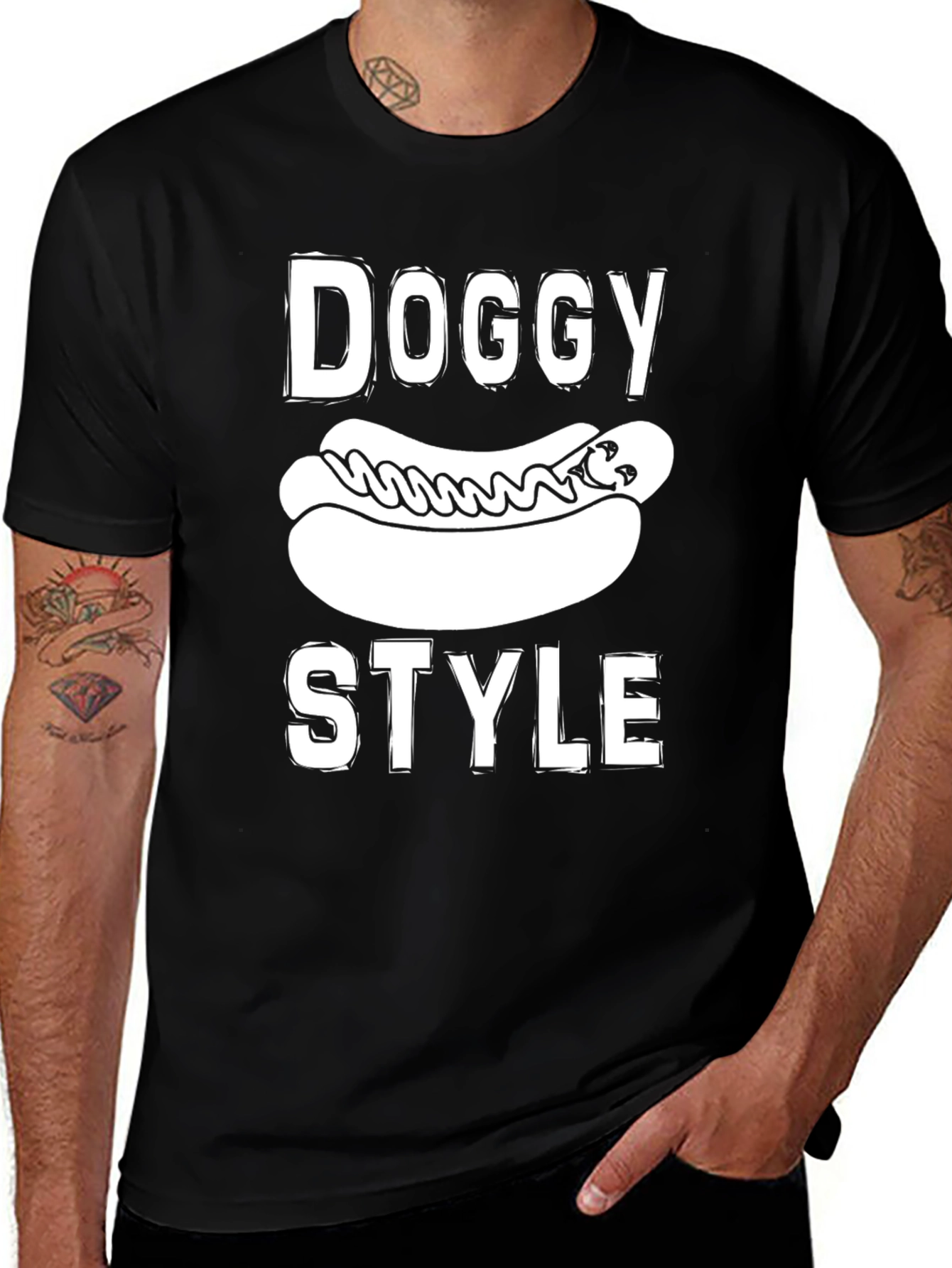 Doggy Style Graphic Tee - Funny Novelty T-Shirt