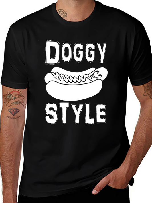 Doggy Style Graphic Tee - Funny Novelty T-Shirt
