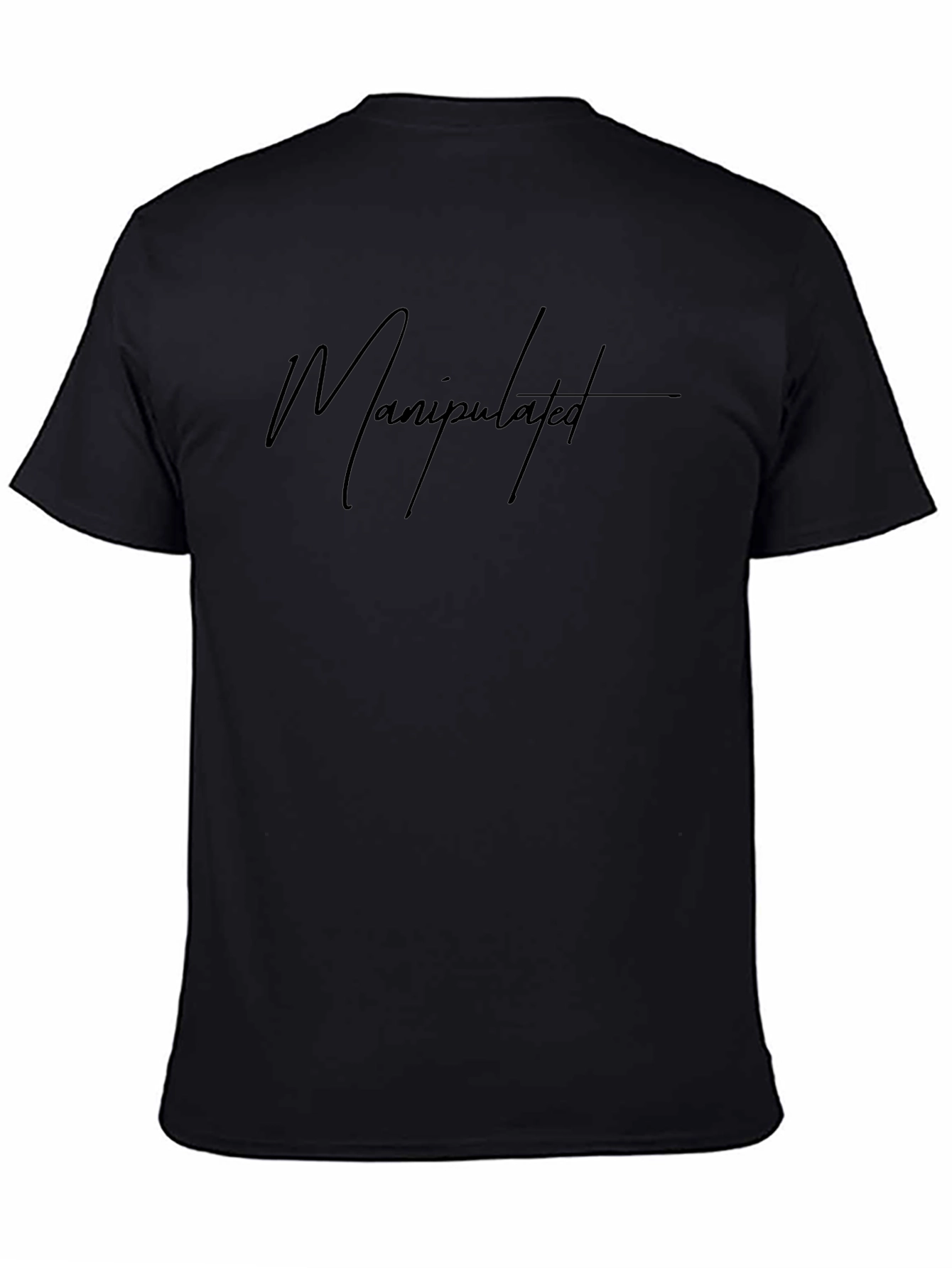 Manipulated Black T-Shirt - Stylish & Edgy