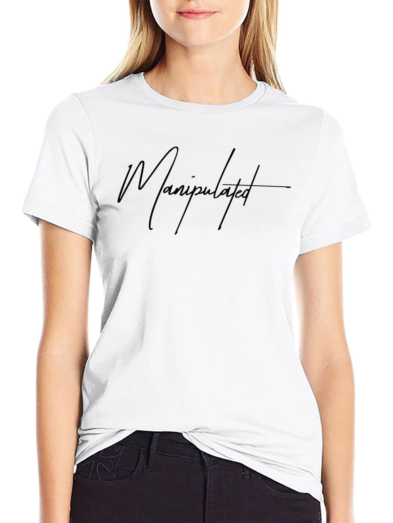 Manipulated Black T-Shirt - Stylish & Edgy