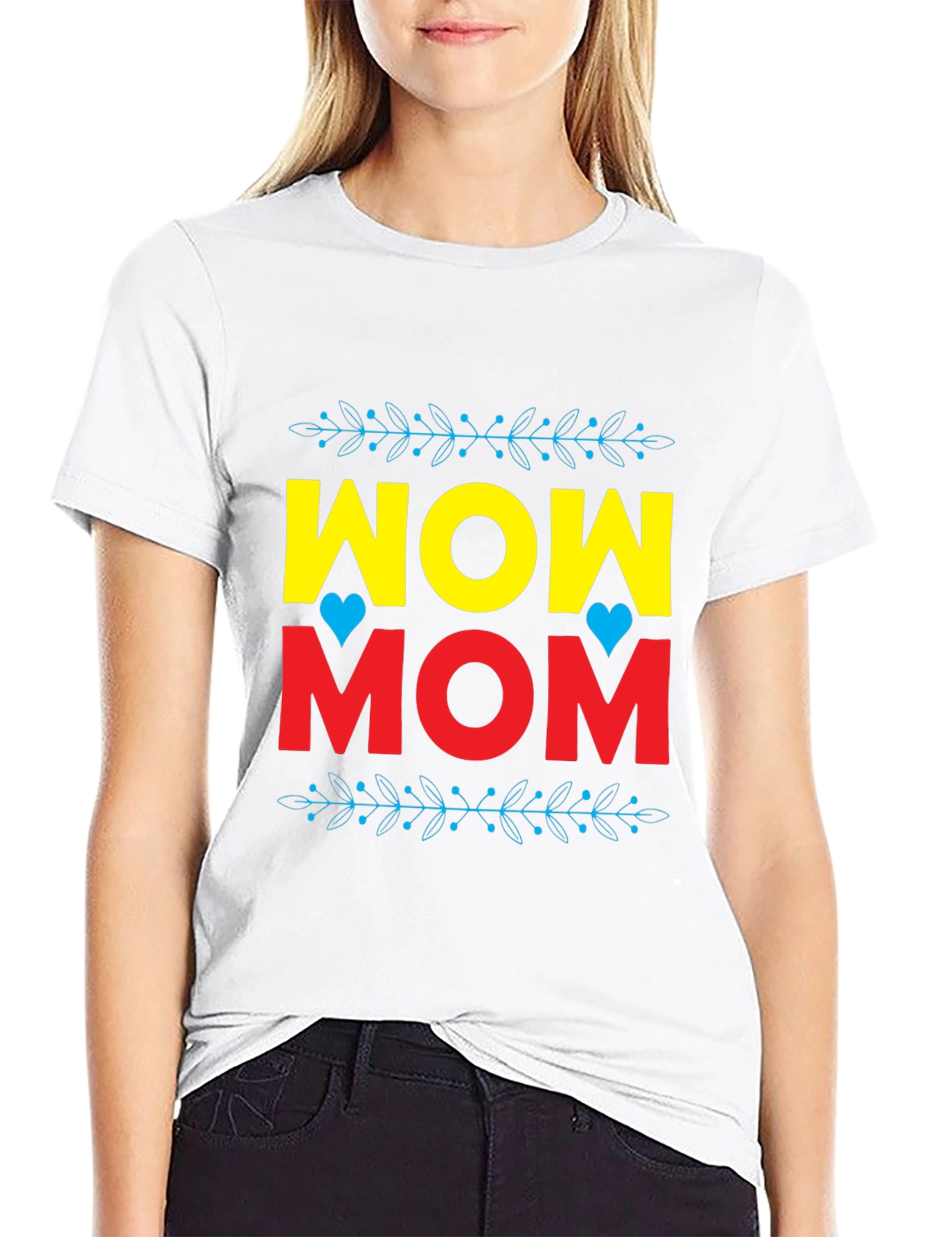 WOW MOM Graphic Tee - Mothers Day Gift