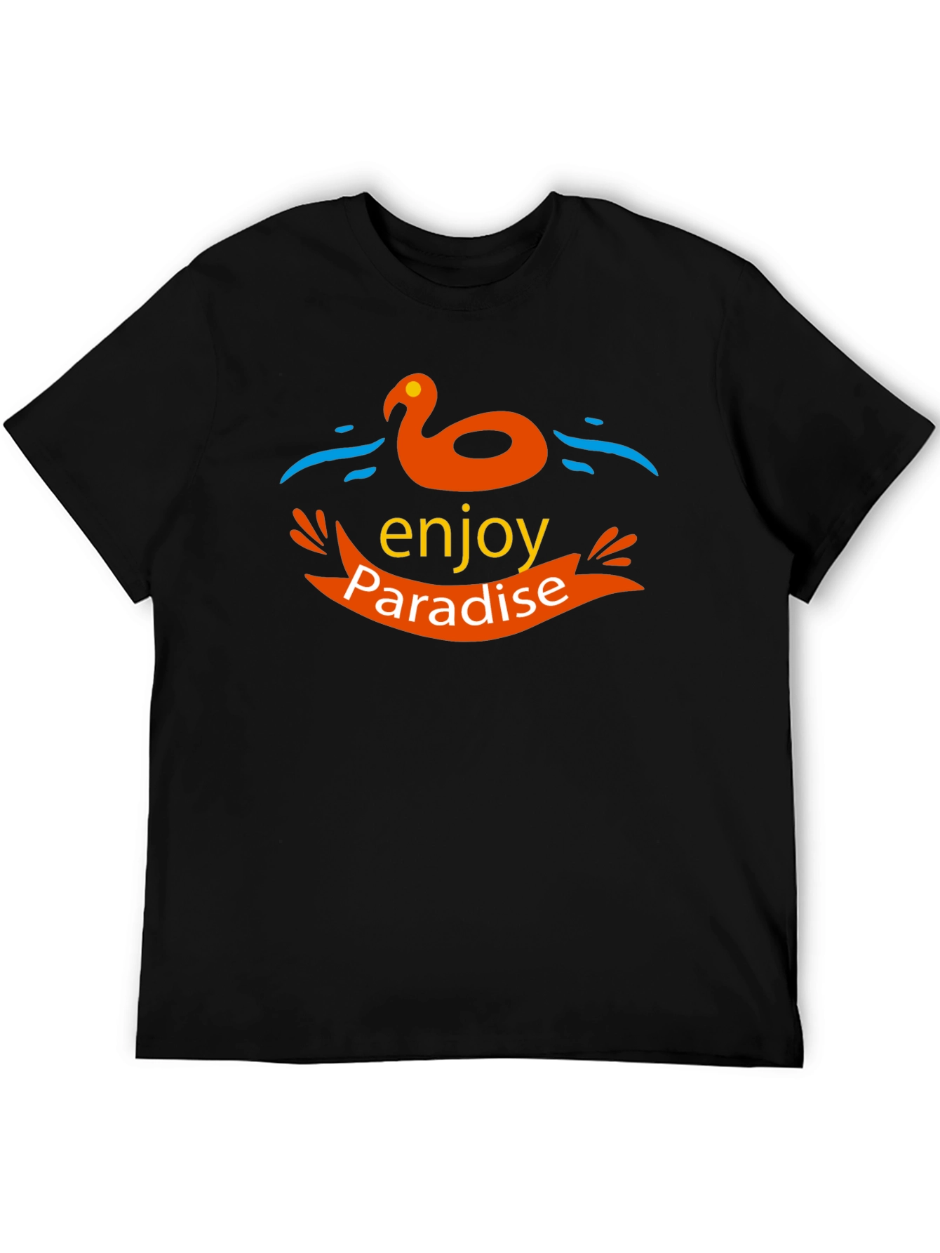Enjoy Paradise Black T-Shirt