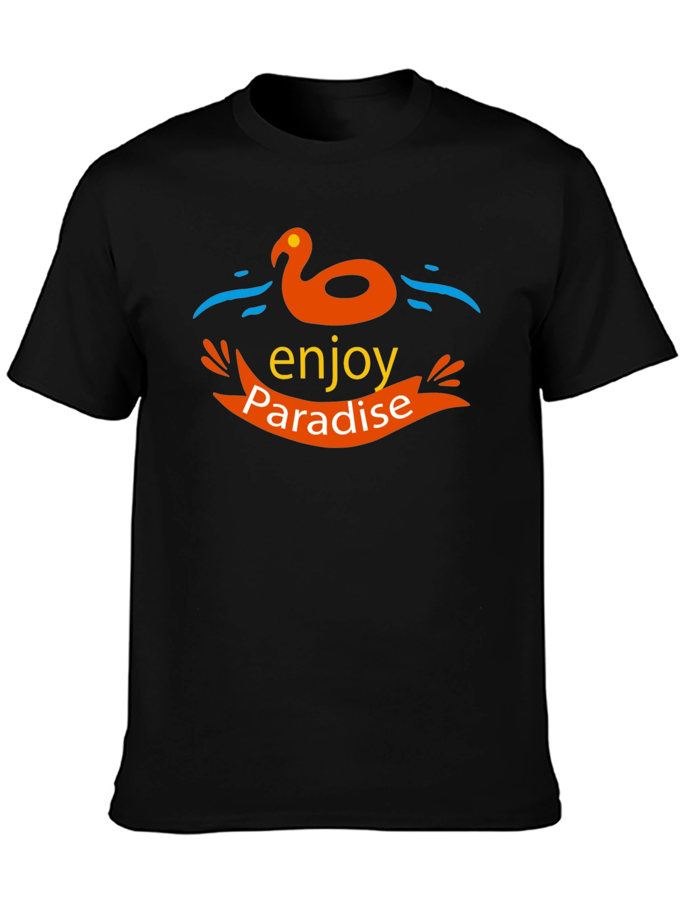 Enjoy Paradise Black T-Shirt