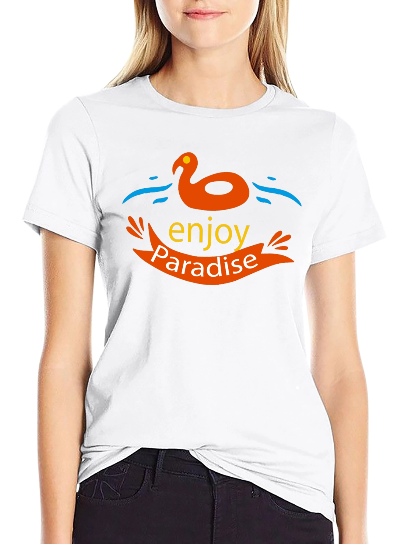 Enjoy Paradise Black T-Shirt