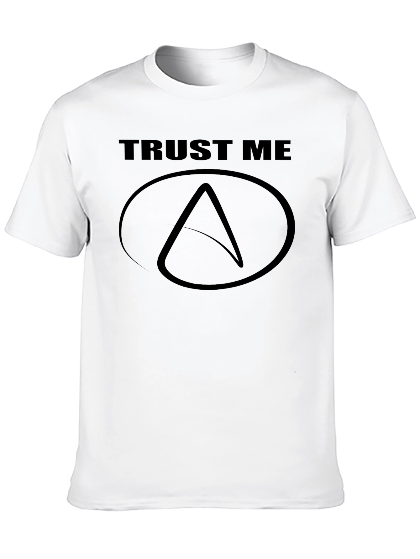 Trust Me Atheist Symbol Black T-Shirt