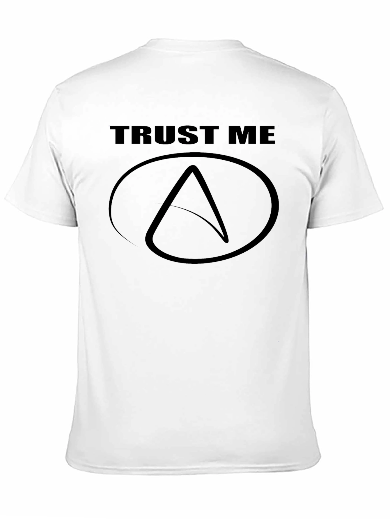 Trust Me Atheist Symbol Black T-Shirt