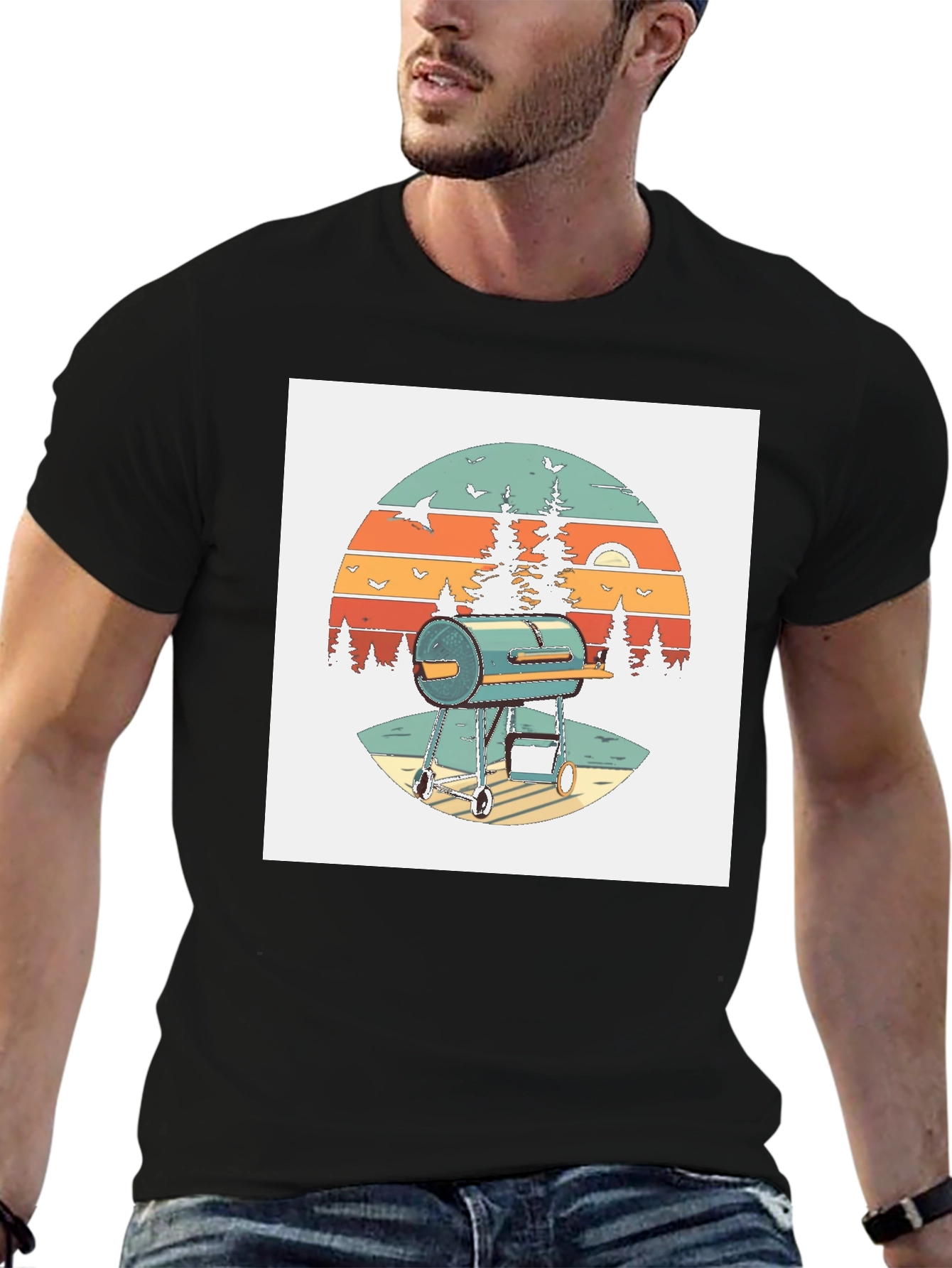 Retro BBQ Grill T-Shirt