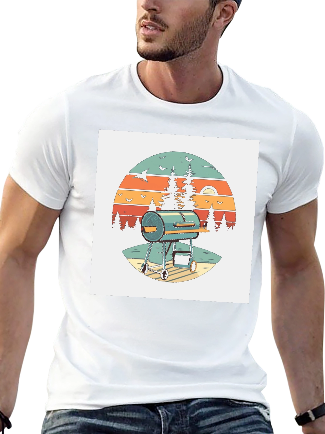 Retro BBQ Grill T-Shirt